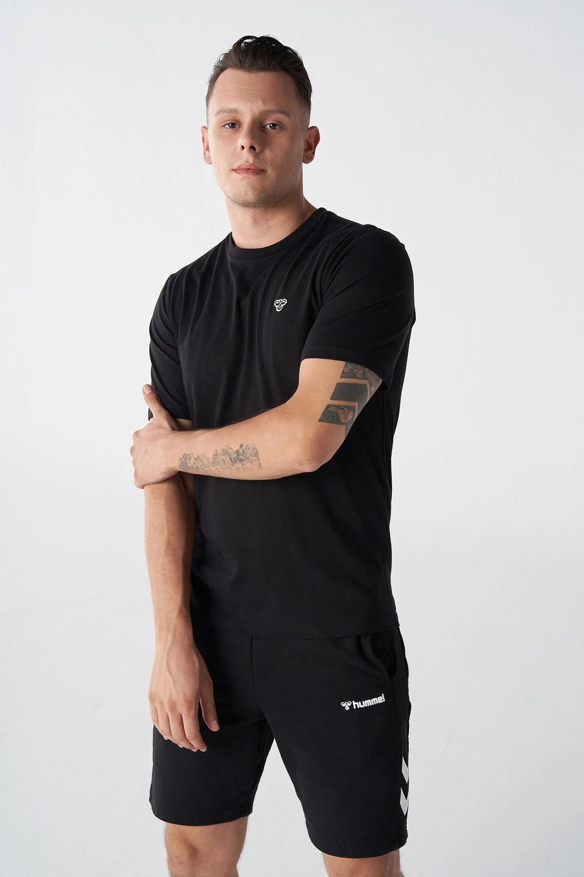Hummel Hmlt-ic ico Regular T-Shirt Erkek  Bisiklet Yaka Tshirt