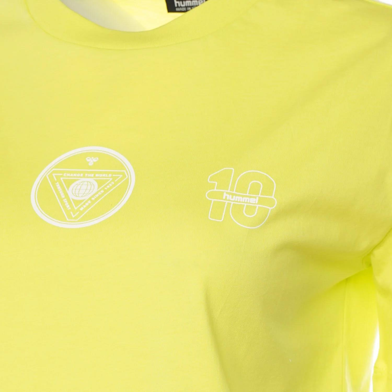 Hummel Hmlt-ic icona Boxy Unity T-Shirt Kadın  Bisiklet Yaka Tshirt
