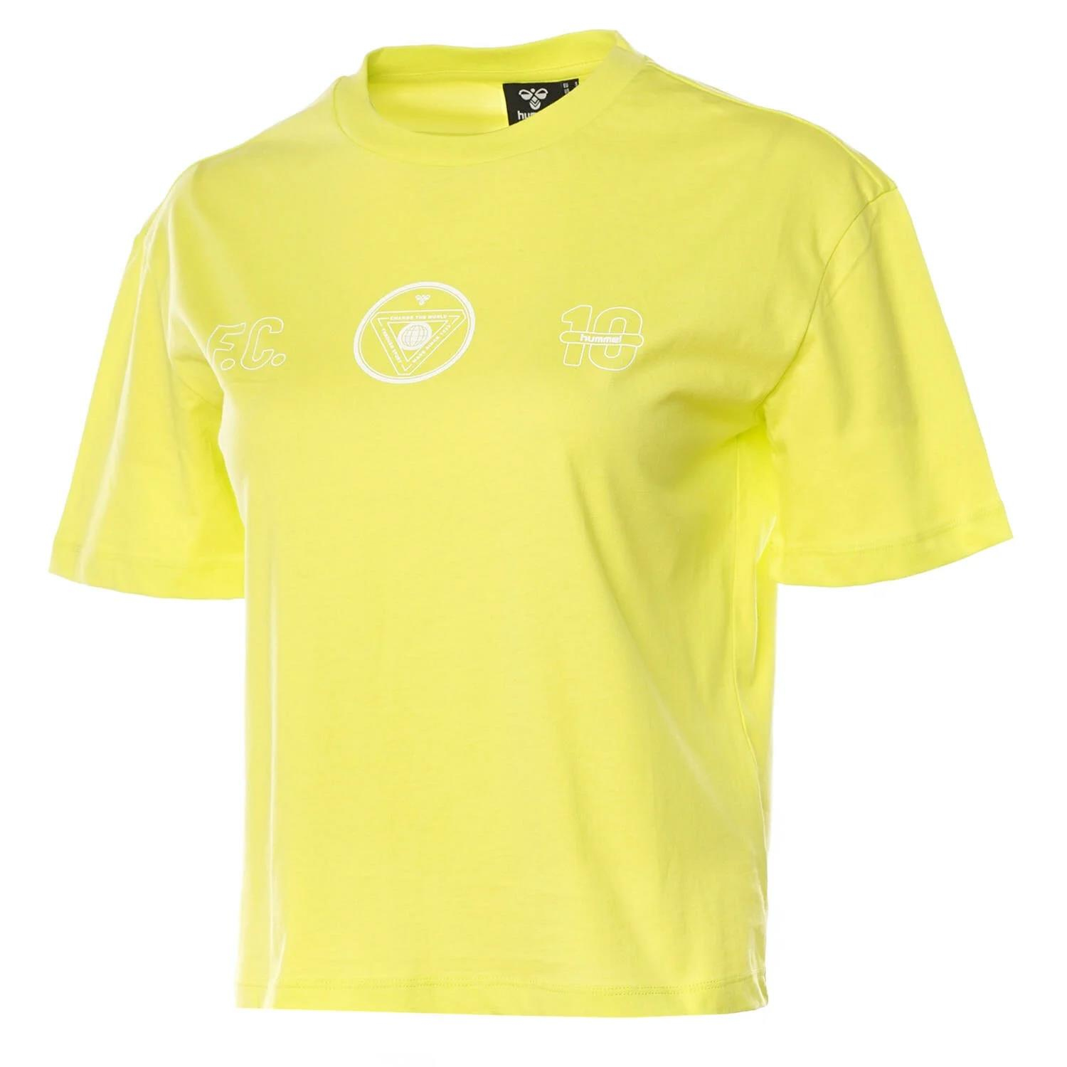 Hummel Hmlt-ic icona Boxy Unity T-Shirt Kadın  Bisiklet Yaka Tshirt