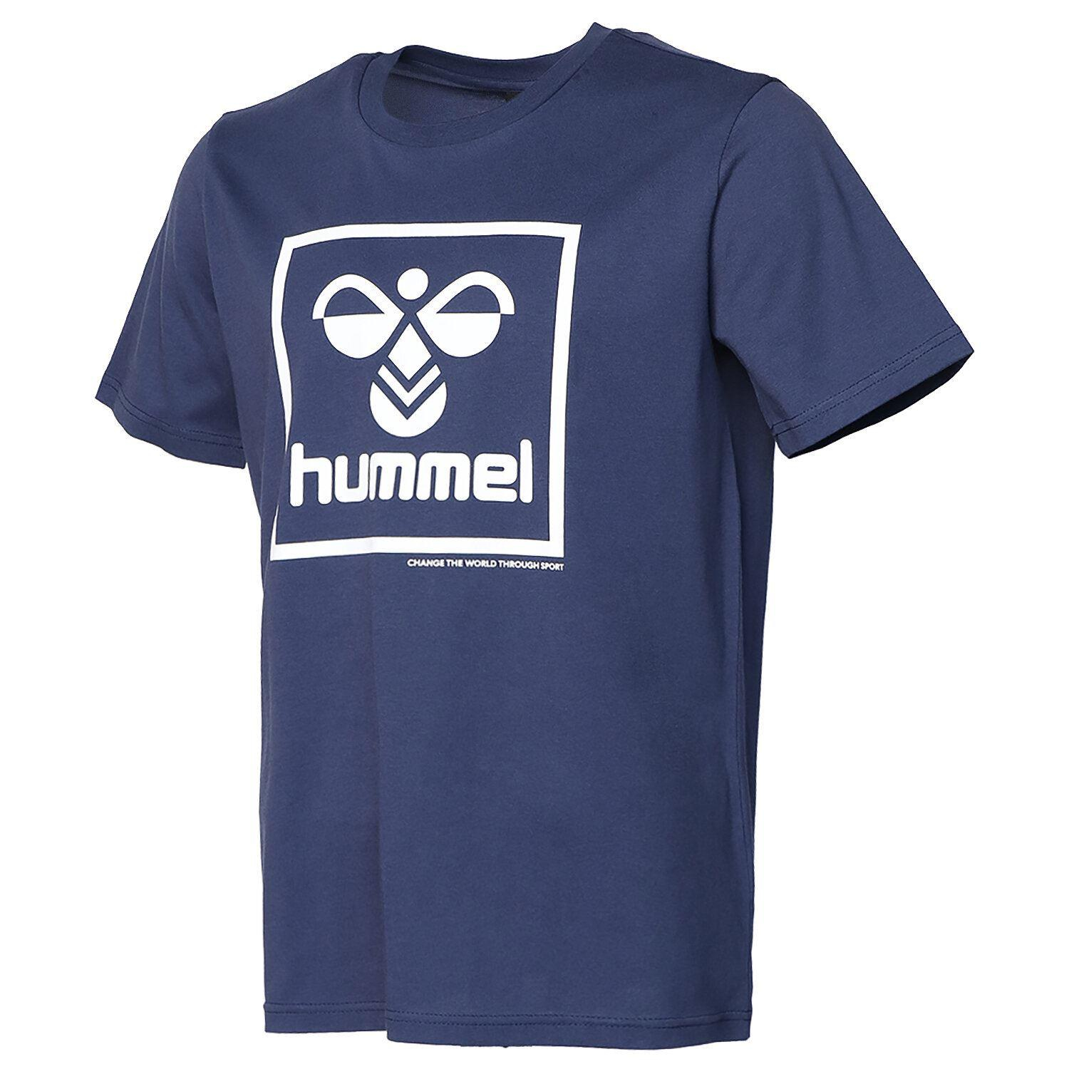 Hummel Hmlt-isam T-Shirt Erkek Renkli Bisiklet Yaka Tshirt