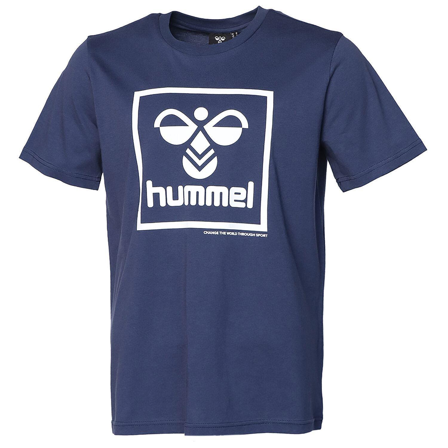 Hummel Hmlt-isam T-Shirt Erkek Renkli Bisiklet Yaka Tshirt