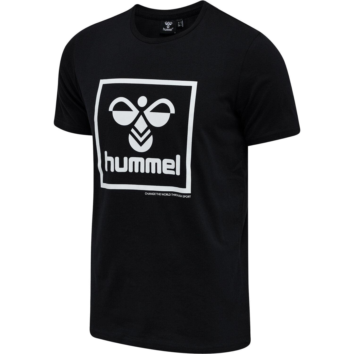 Hummel Hmlt-isam T-Shirt Erkek Siyah Bisiklet Yaka Tshirt