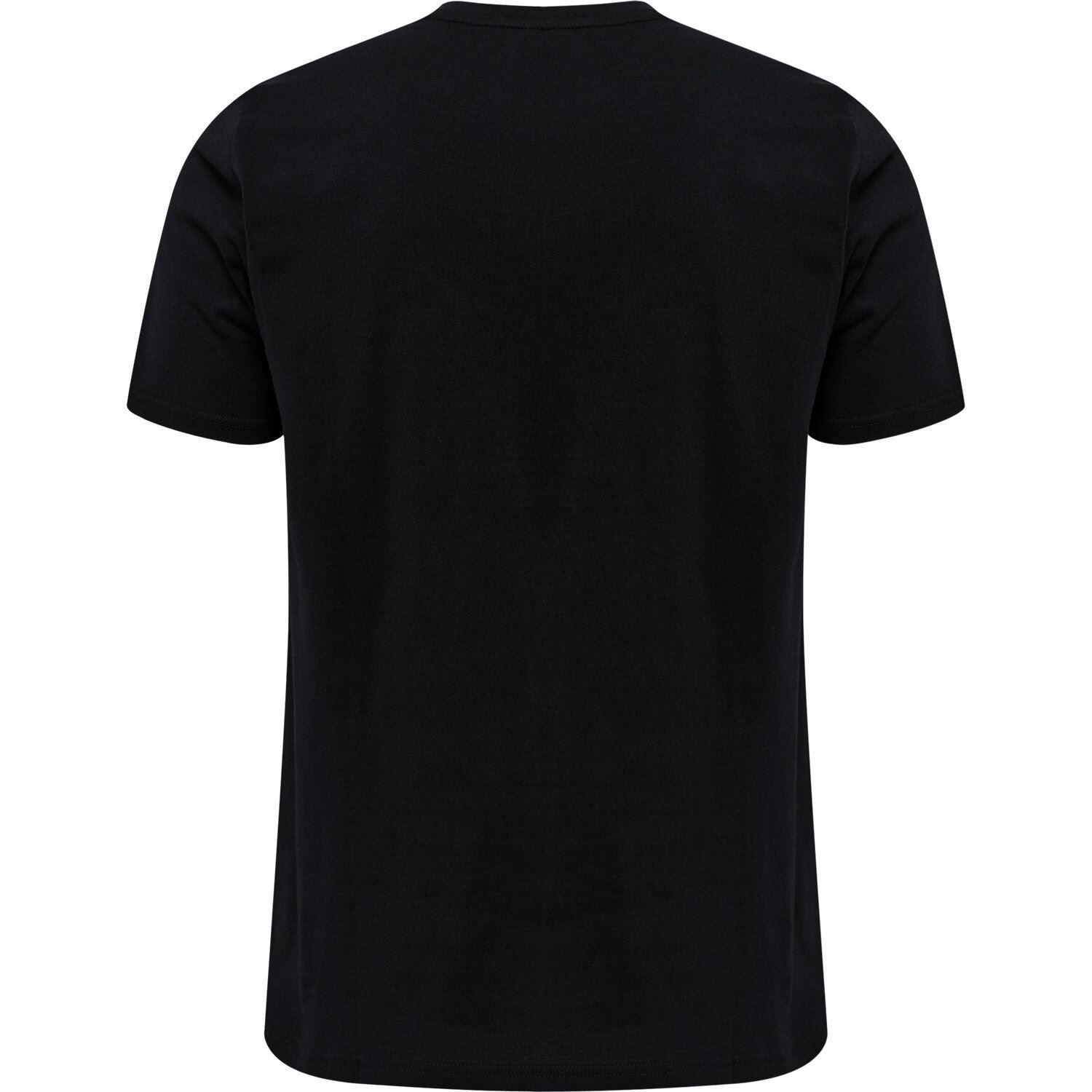 Hummel Hmlt-isam T-Shirt Erkek Siyah Bisiklet Yaka Tshirt