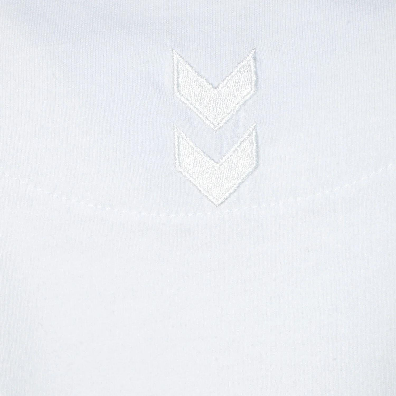 Hummel Hmlt-Mt Emmi Short T-Shirt Kadın Beyaz Bisiklet Yaka Tshirt