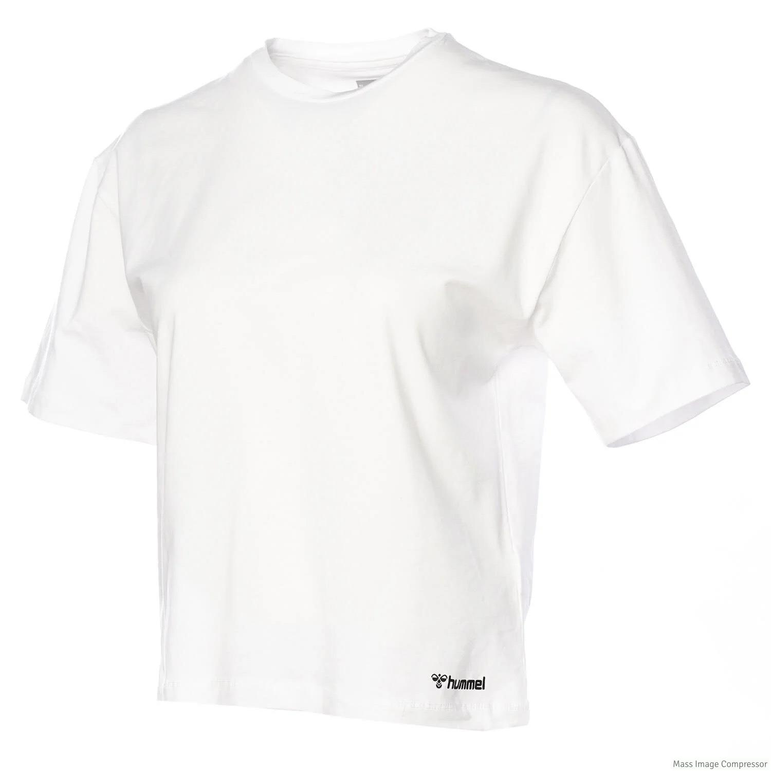 Hummel Hmlt-Mt Ultra Boxy Short T-Shirt Kadın  Bisiklet Yaka Tshirt
