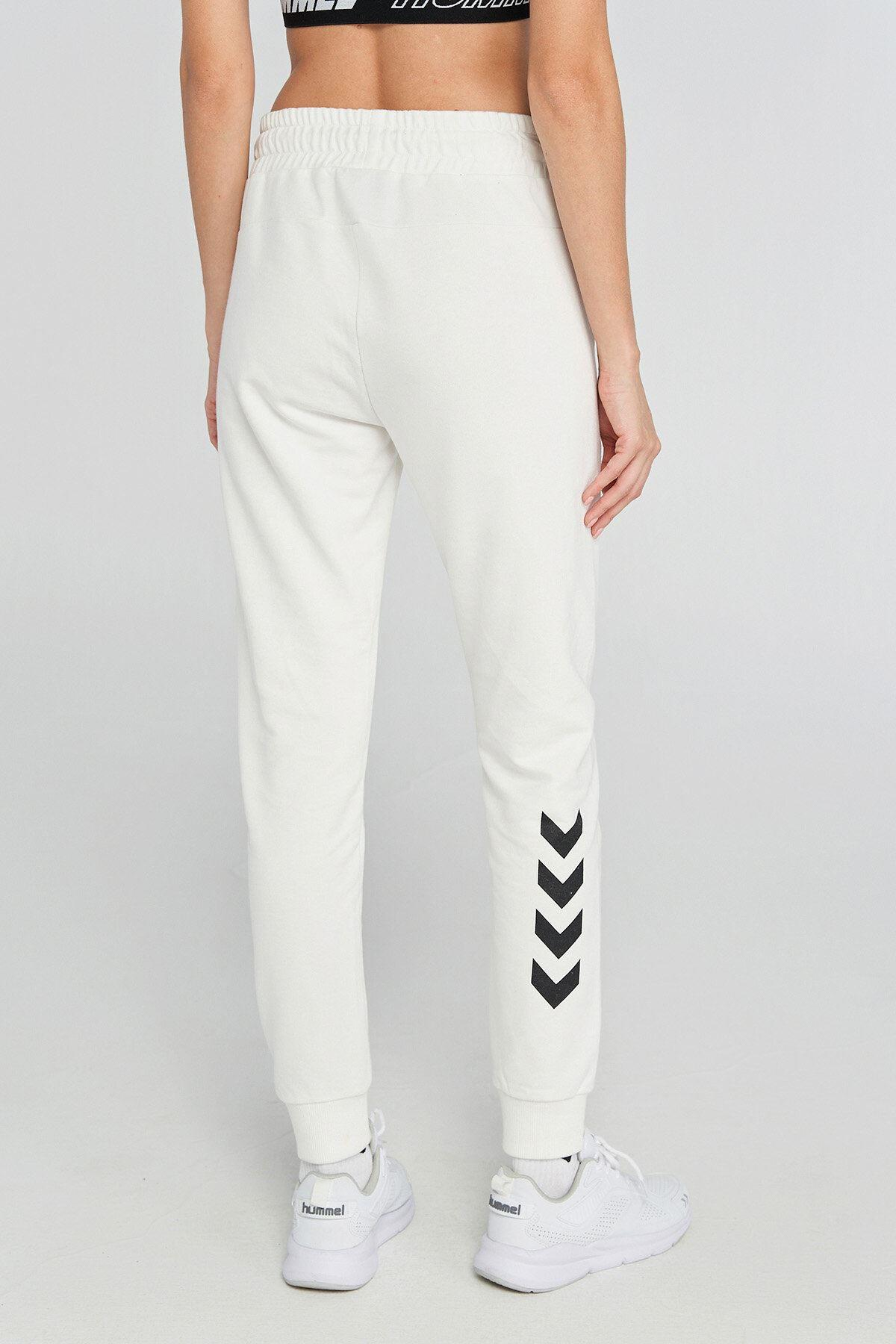 Hummel Hmlt-Noni 2.0 Regular Pants Kadın Beyaz Eşofman Alt