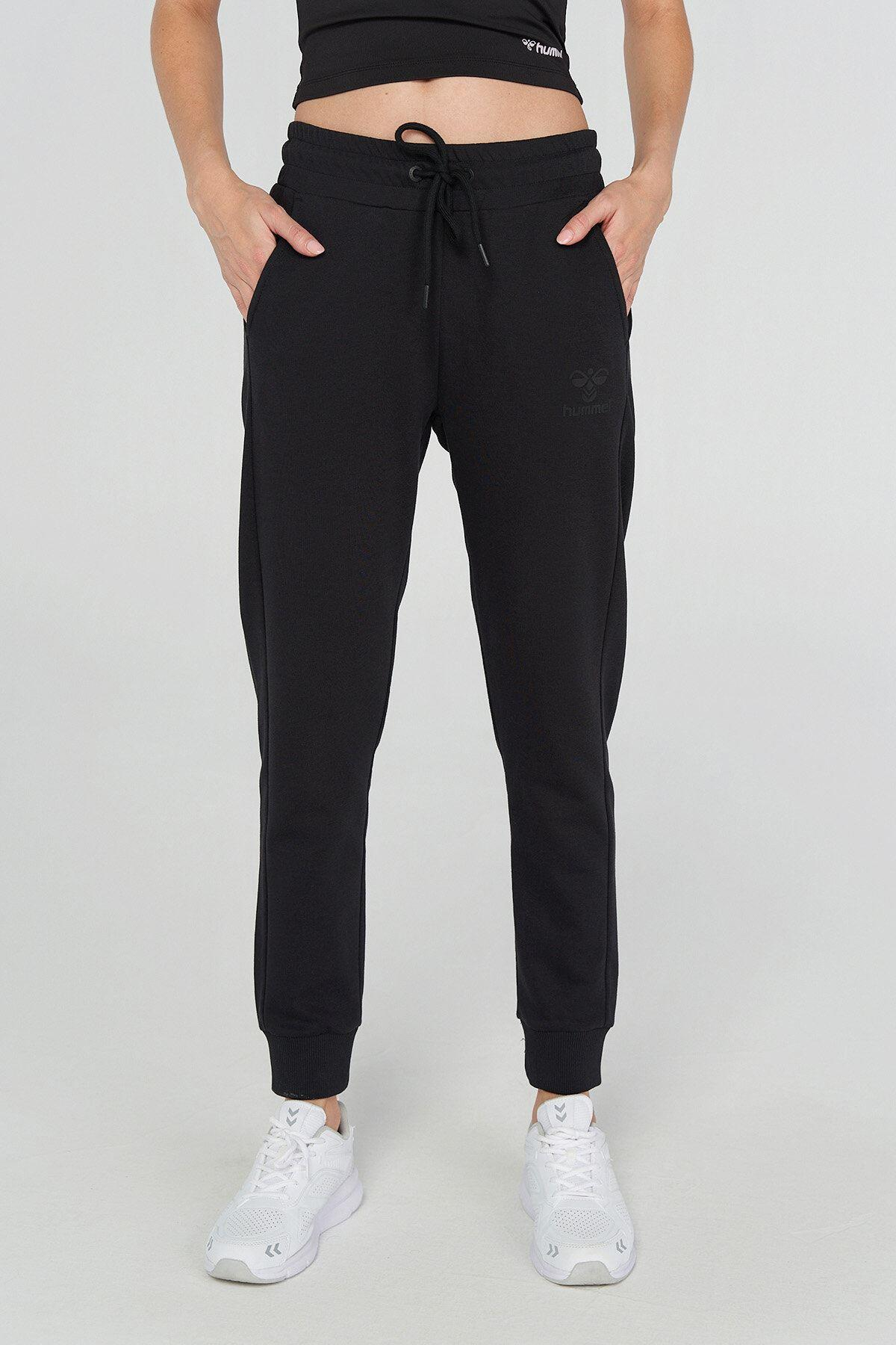 Hummel Hmlt-Noni 2.0 Regular Pants Kadın Siyah Eşofman Alt
