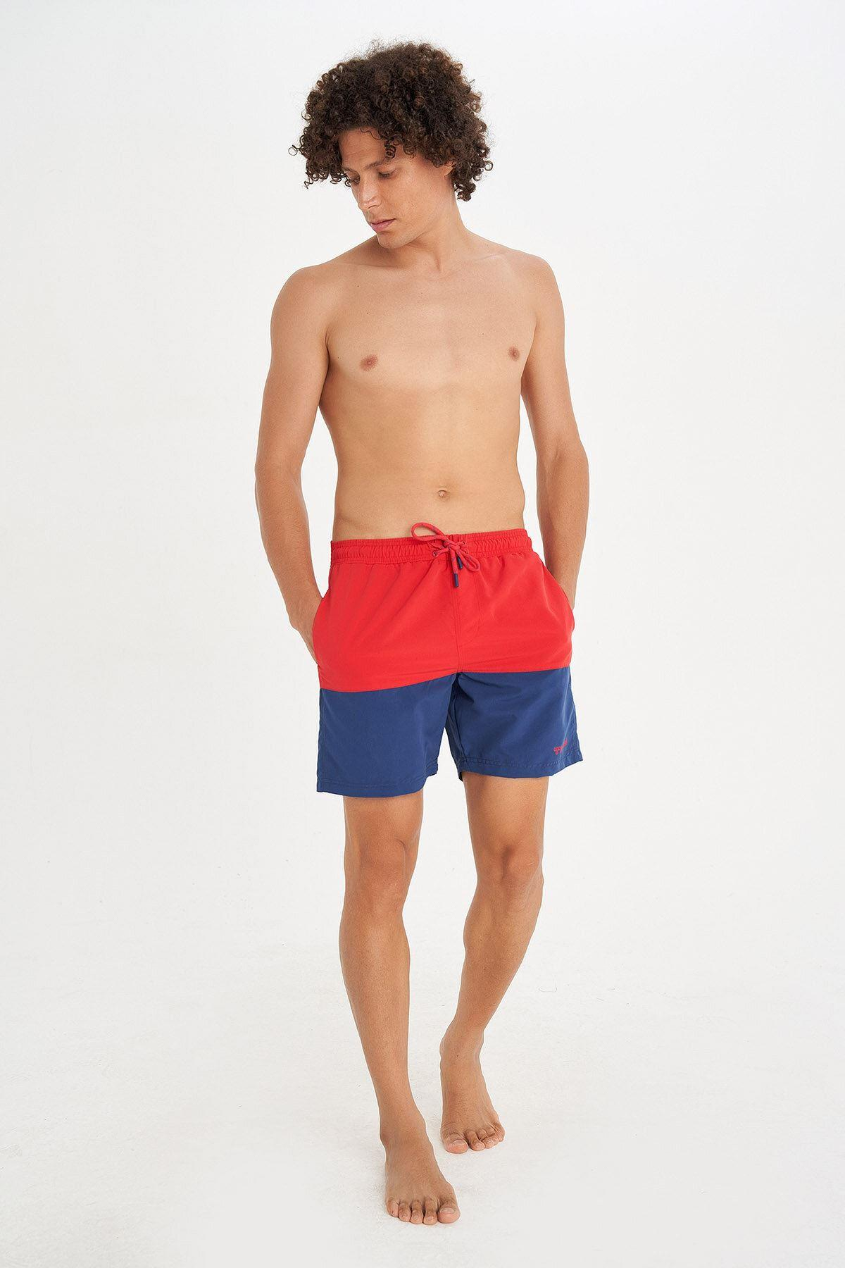 Hummel Kayra  Swimshorts Erkek Kirmizi Deniz Şortu
