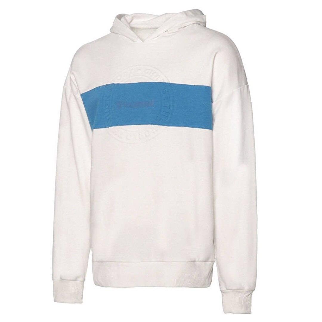 Hummel Ricksy Hoodie Erkek Beyaz Kapşonlu Sweat