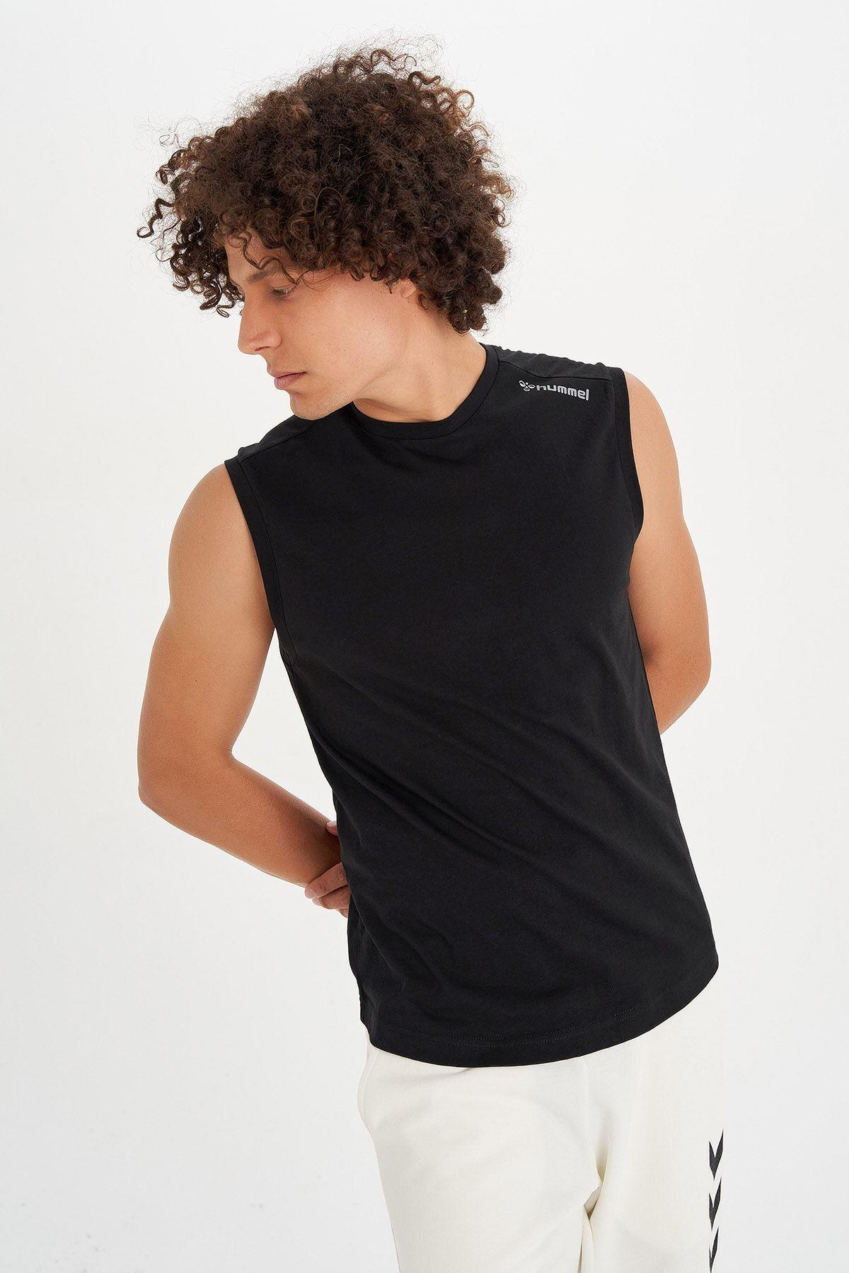 Hummel Tim Tank Top Erkek Siyah Kolsuz Tshirt