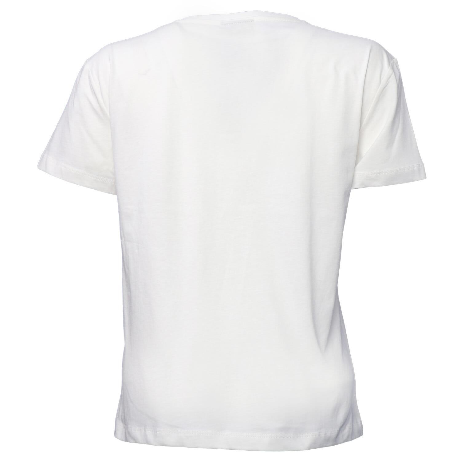 Hummel Tobino T-Shirt S/S Kadın Beyaz Bisiklet Yaka Tshirt