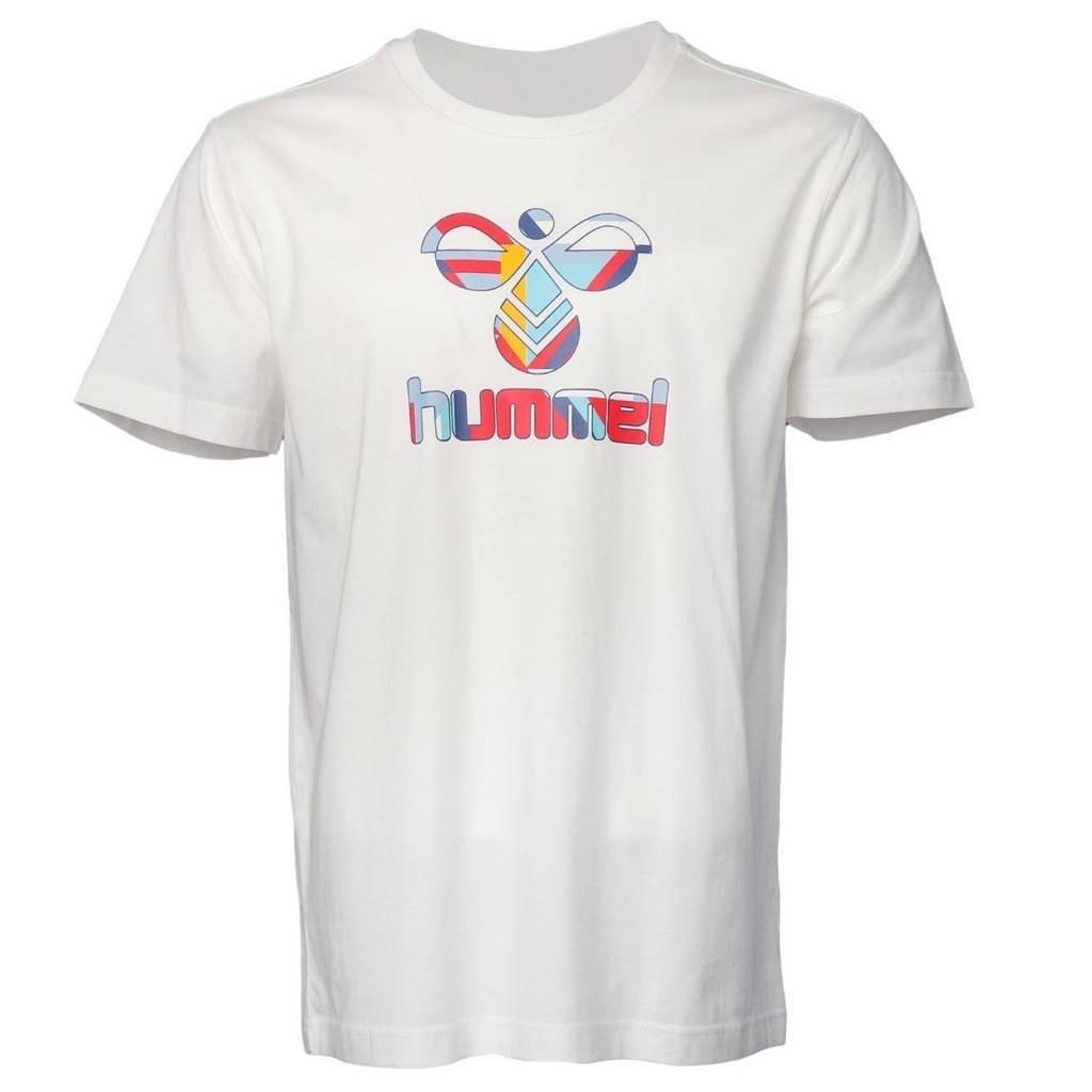 Hummel Torv T-Shirt S/S Erkek Beyaz Bisiklet Yaka Tshirt