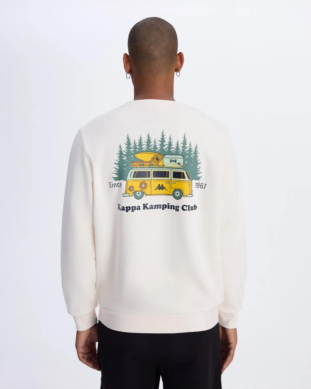 Kappa Authentic Authentic Graphik Pyke Erkek  Bisiklet Yaka Sweat