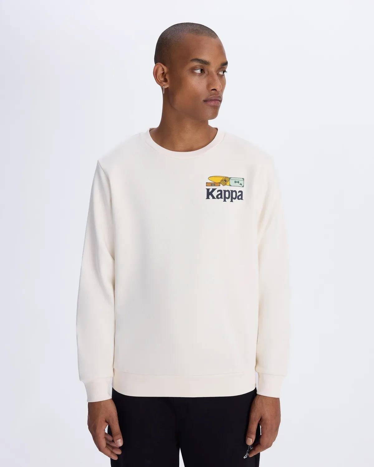 Kappa Authentic Authentic Graphik Pyke Erkek  Bisiklet Yaka Sweat