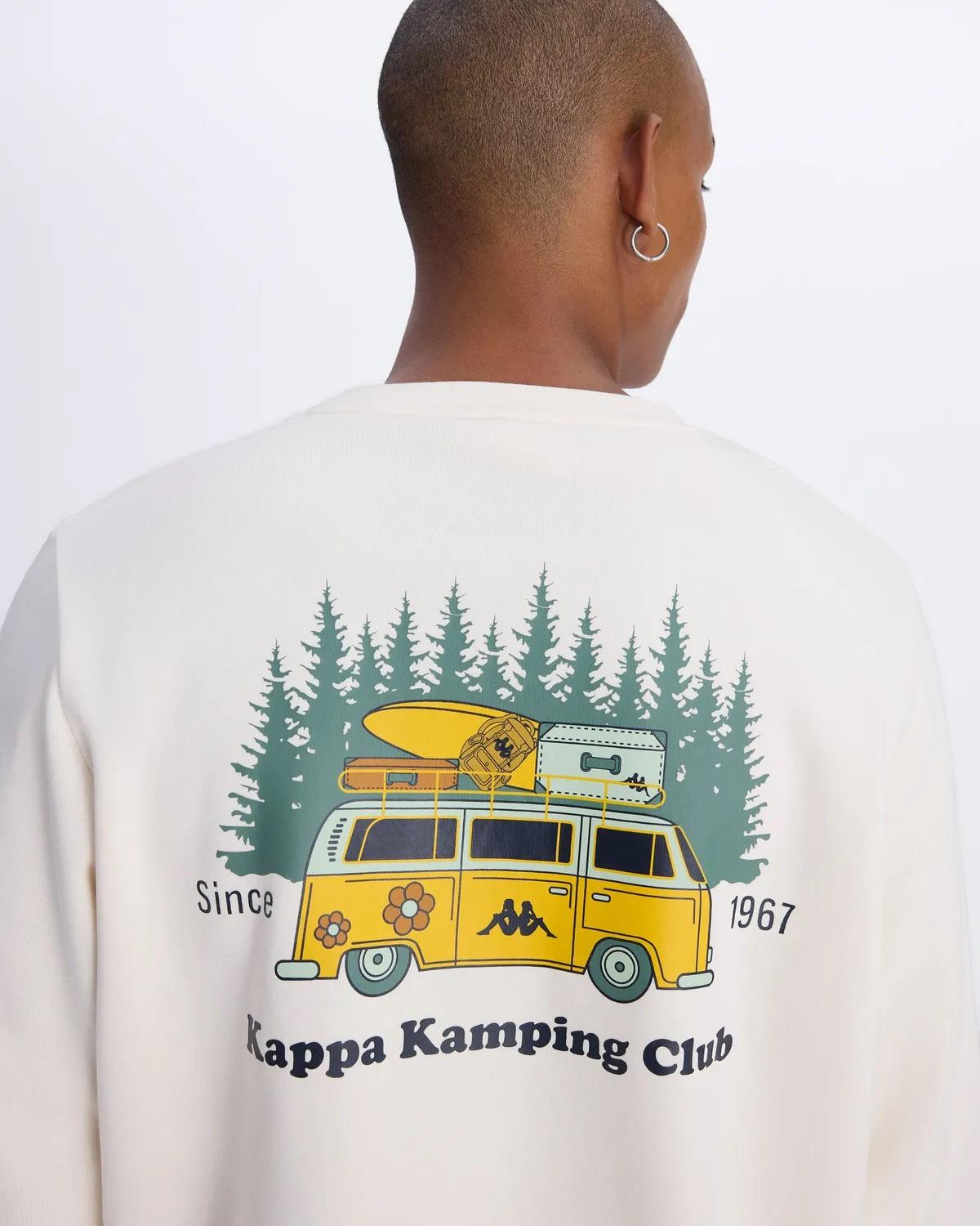Kappa Authentic Authentic Graphik Pyke Erkek  Bisiklet Yaka Sweat