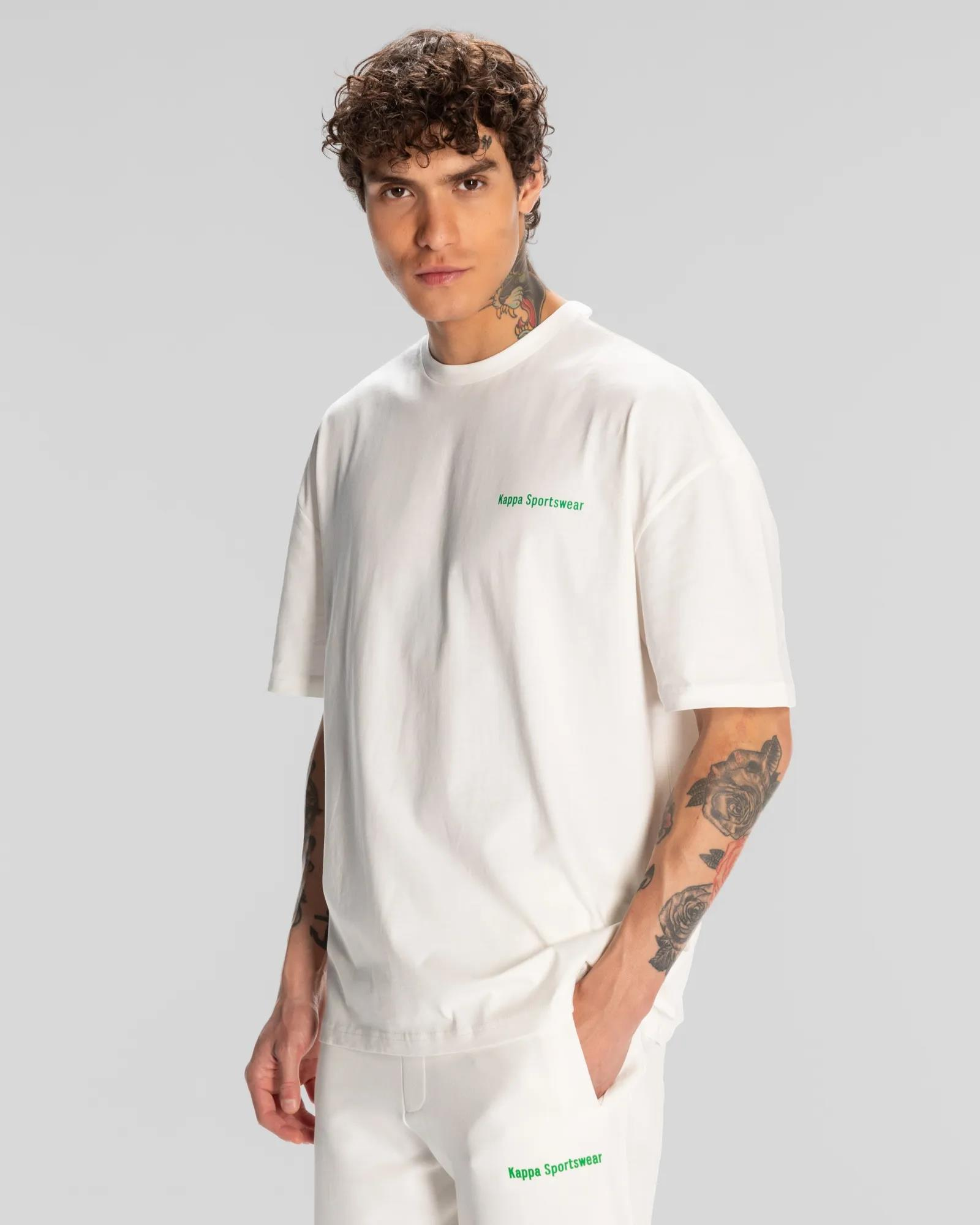 Kappa Authentic Dan Erkek  Bisiklet Yaka Tshirt