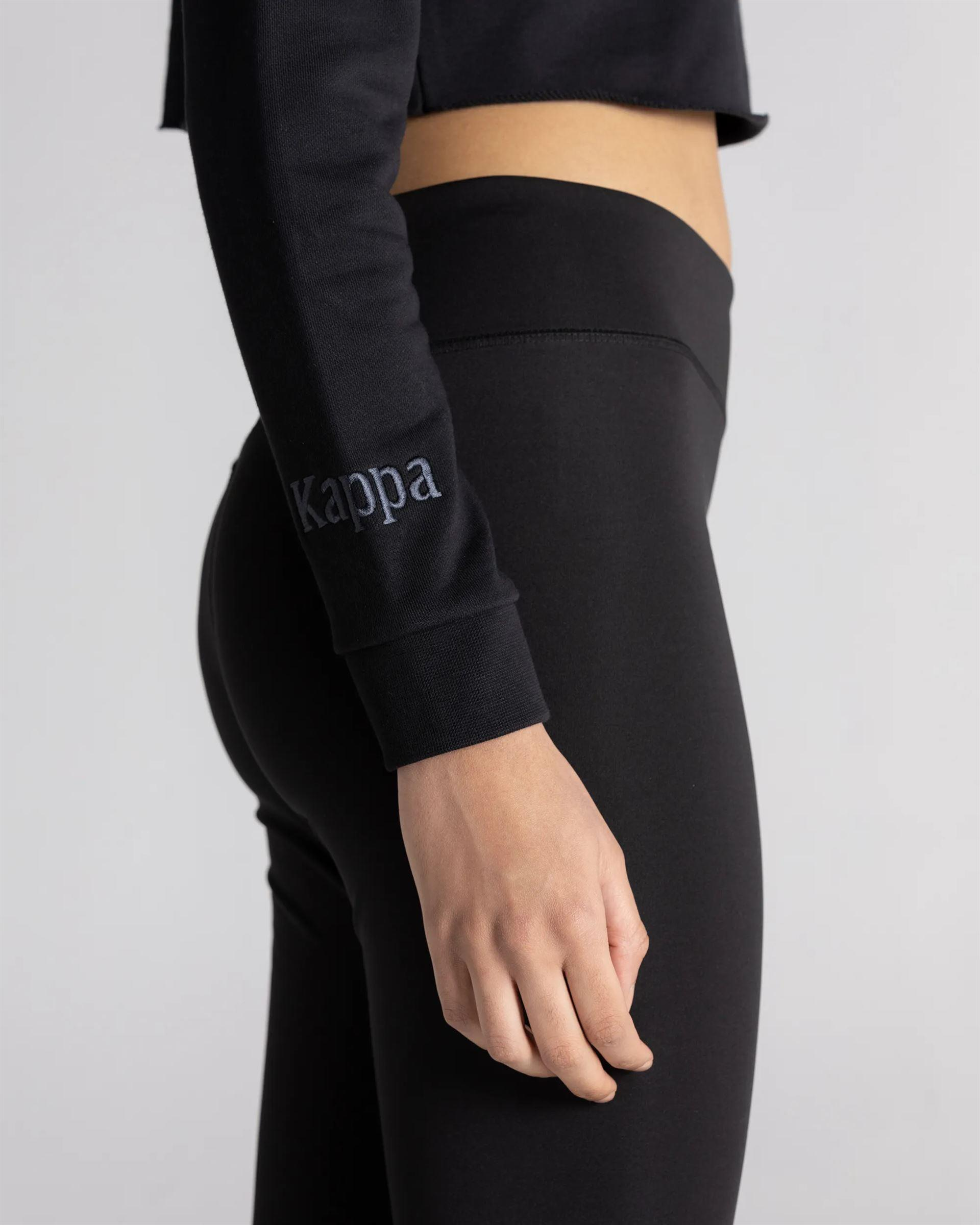 Kappa Authentic Gennyx Tk Kadın Siyah Bisiklet Yaka Sweat