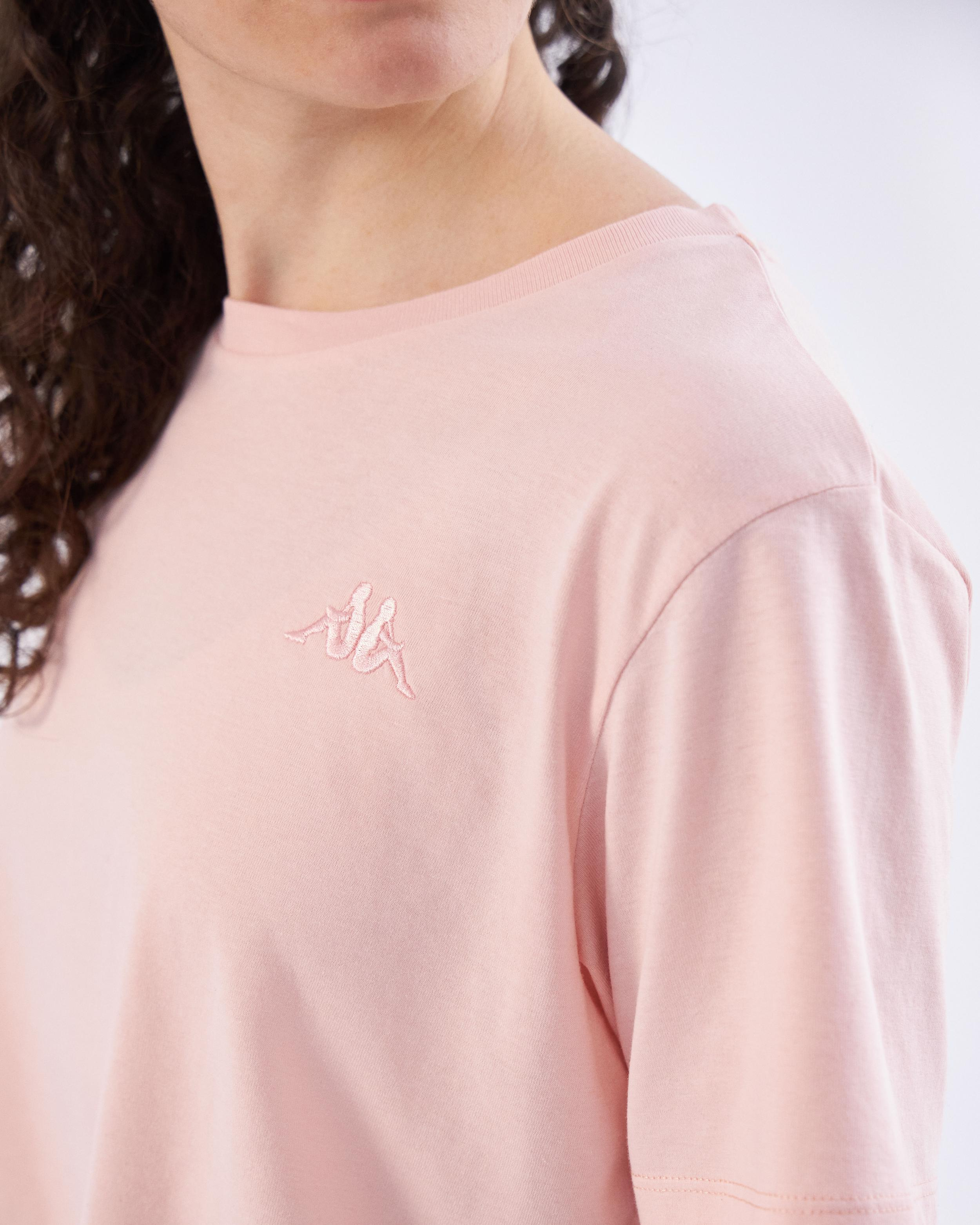 Kappa Authentic Ghigax Tk Kadın Pembe Bisiklet Yaka Tshirt