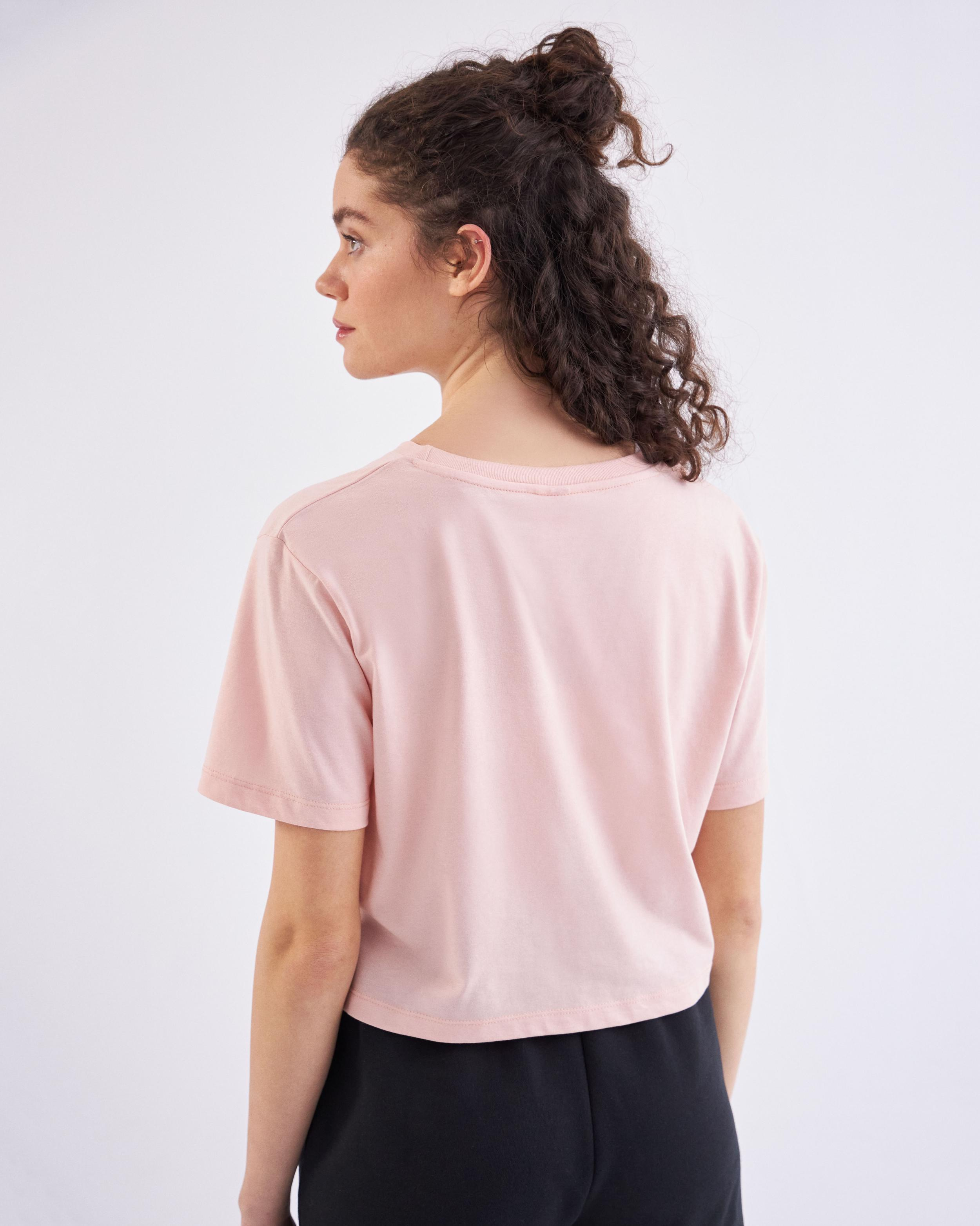 Kappa Authentic Ghigax Tk Kadın Pembe Bisiklet Yaka Tshirt