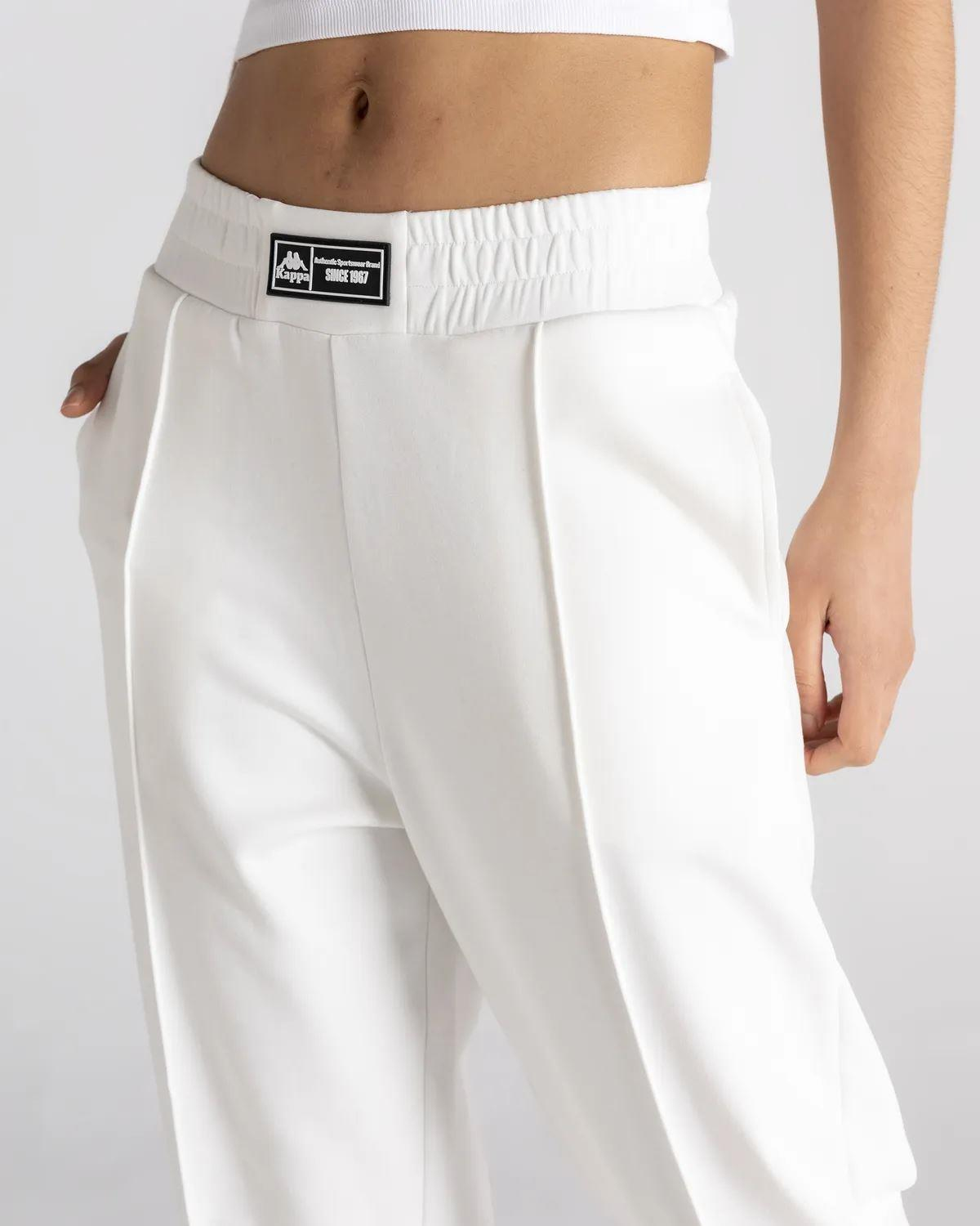 Kappa Authentic Handera Kadın Beyaz Eşofman Alt
