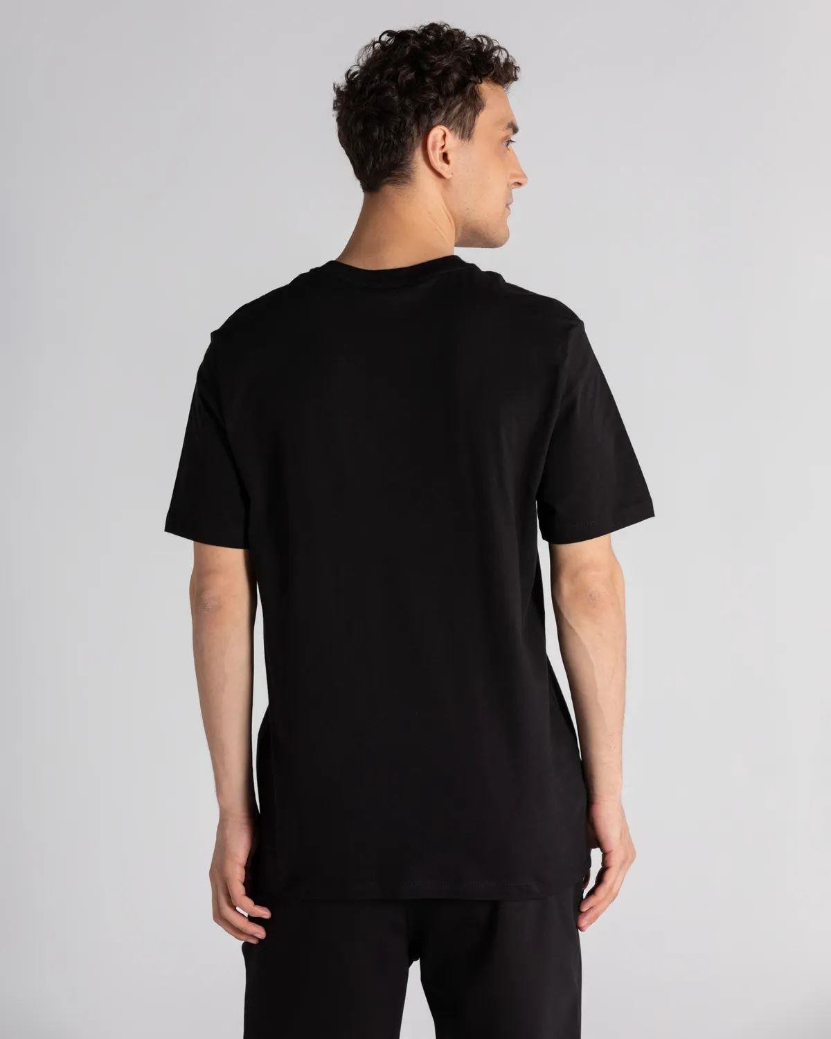 Kappa Authentic Hulme Erkek Siyah Bisiklet Yaka Tshirt