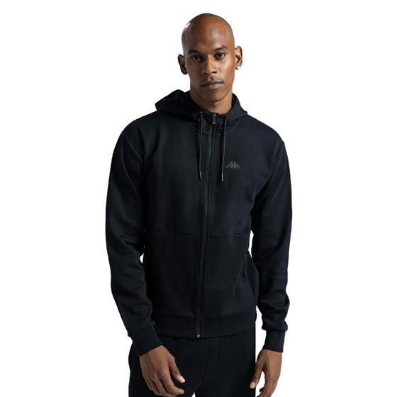 Kappa Authentic Karin Erkek Siyah Tam Fermuarlı Sweat