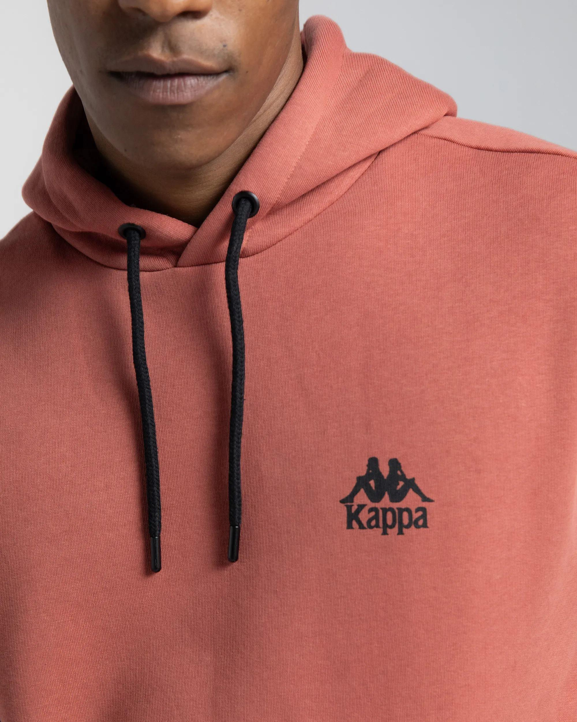 Kappa Authentic Sewa Erkek Kirmizi Kapşonlu Sweat