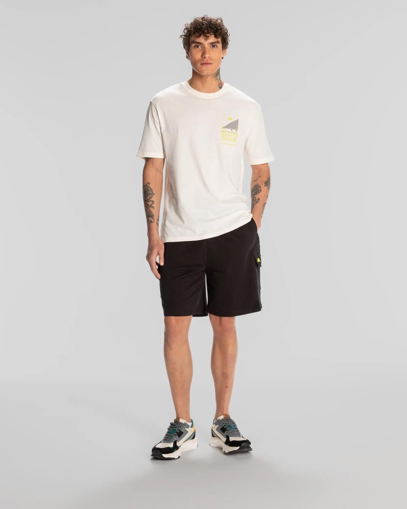 Kappa Authentic Spacetime T-Shirt Erkek  Bisiklet Yaka Tshirt