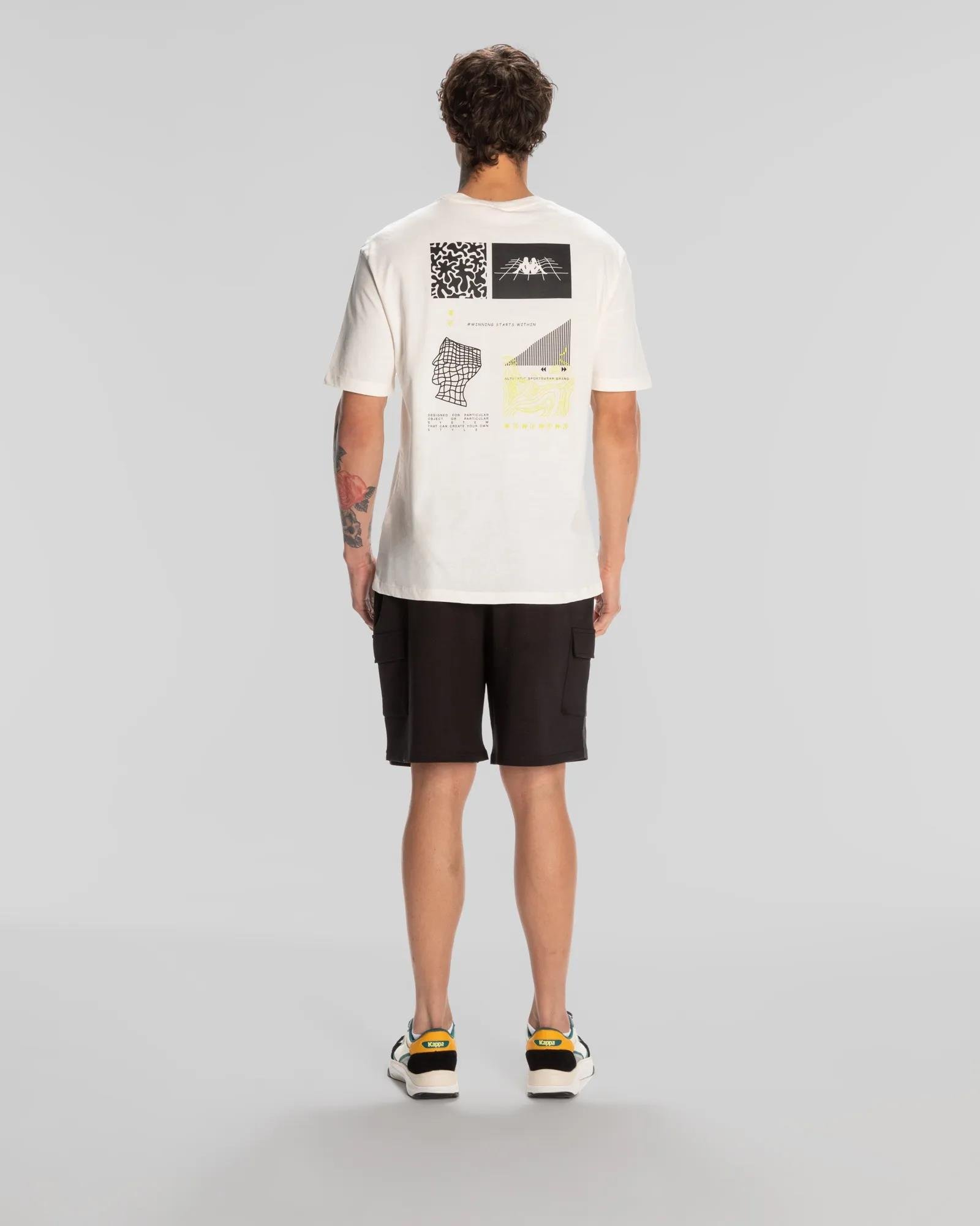 Kappa Authentic Spacetime T-Shirt Erkek  Bisiklet Yaka Tshirt