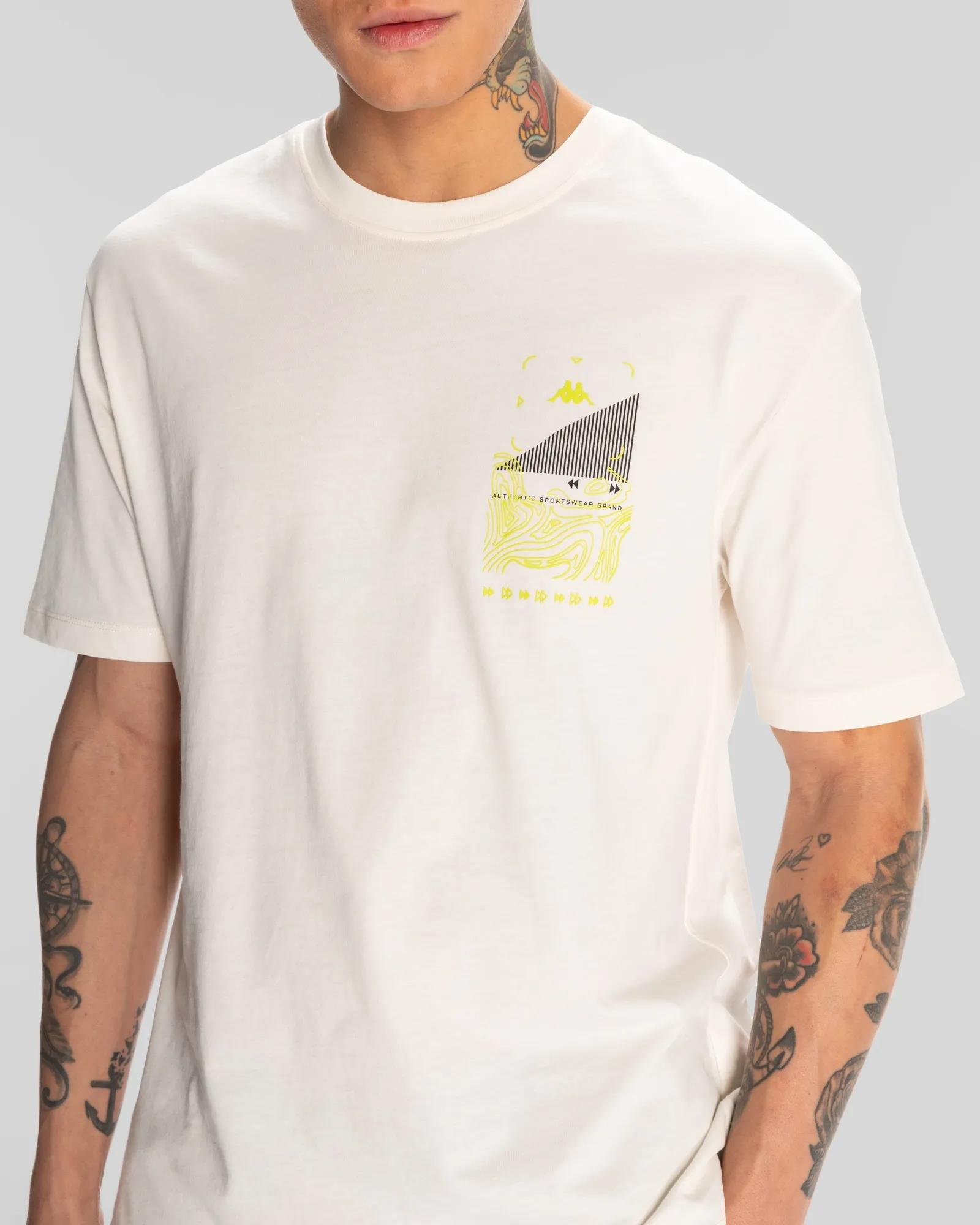 Kappa Authentic Spacetime T-Shirt Erkek  Bisiklet Yaka Tshirt