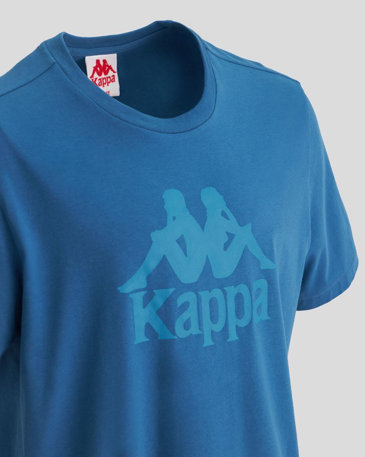 Kappa Authentic Tahitix Tk Erkek Mavi Bisiklet Yaka Tshirt