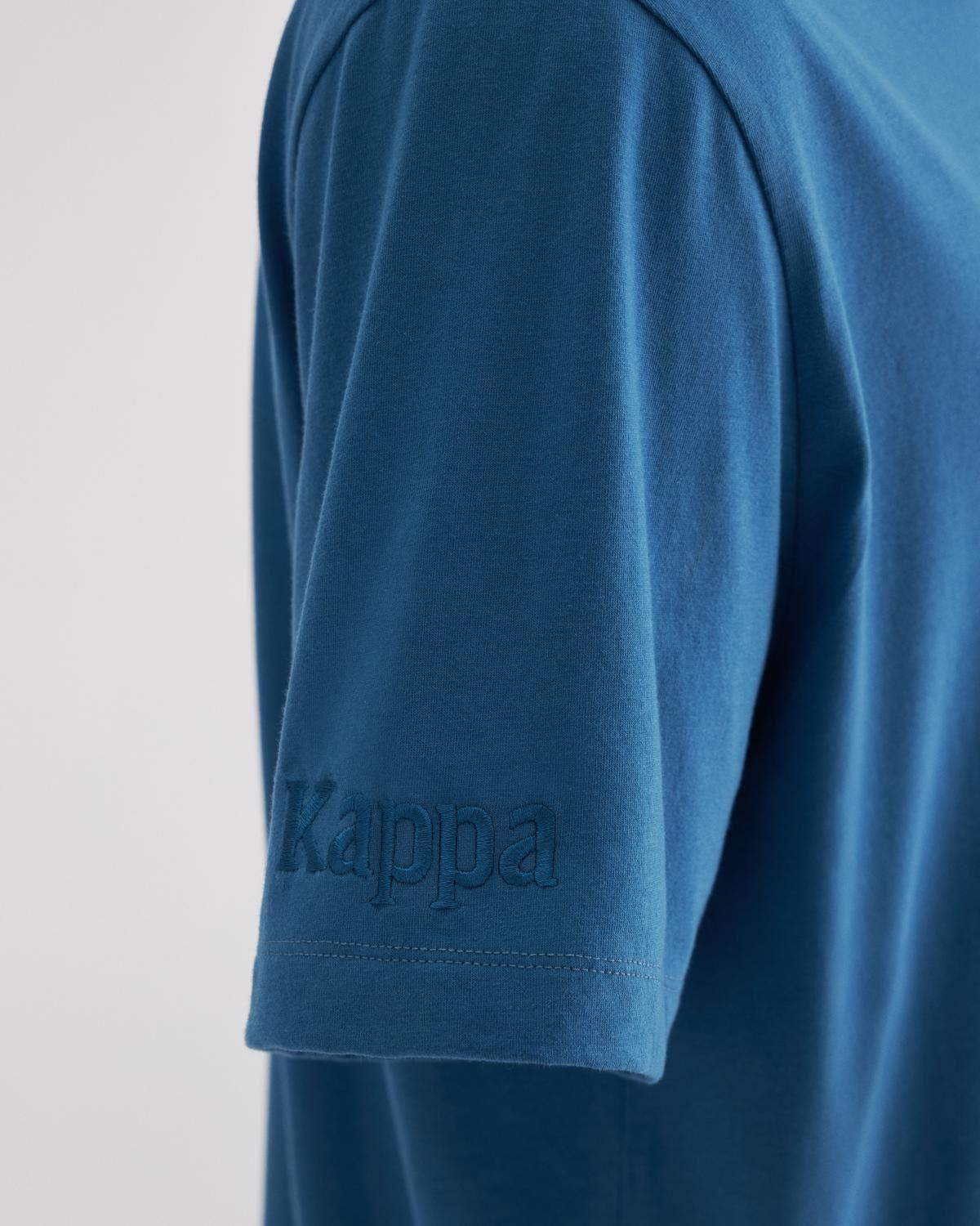 Kappa Authentic Tahitix Tk Erkek Mavi Bisiklet Yaka Tshirt