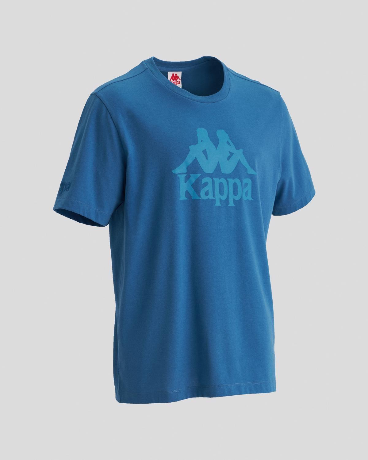 Kappa Authentic Tahitix Tk Erkek Mavi Bisiklet Yaka Tshirt