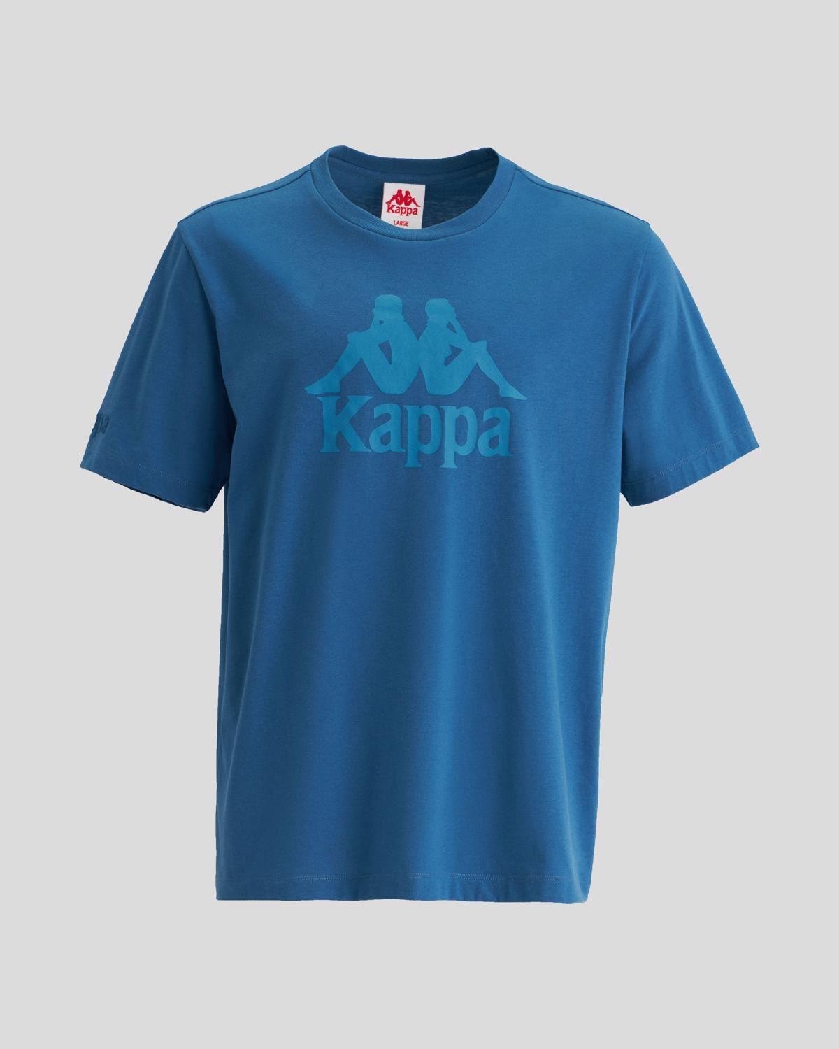Kappa Authentic Tahitix Tk Erkek Mavi Bisiklet Yaka Tshirt
