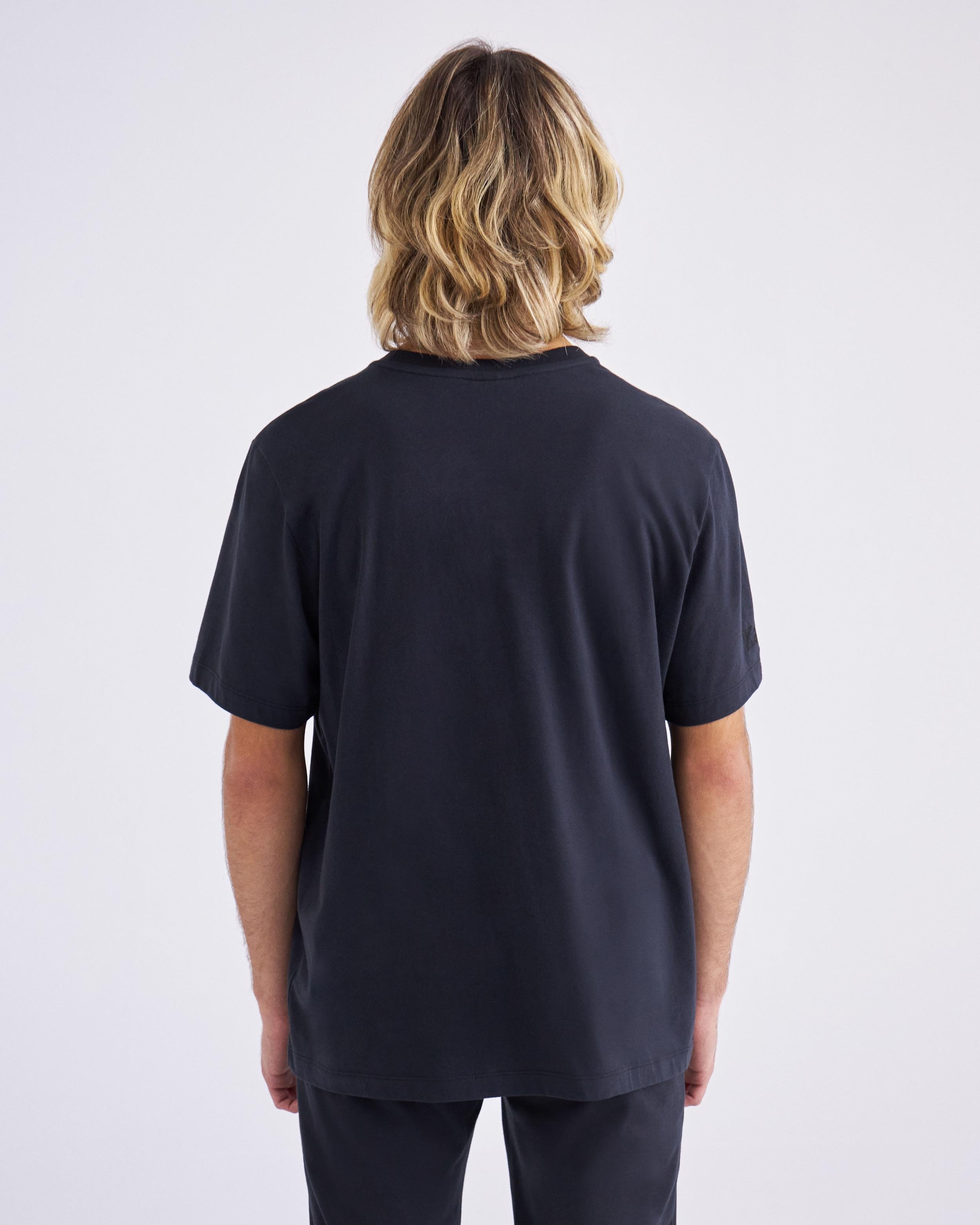 Kappa Authentic Tahitix Tk Erkek Siyah Bisiklet Yaka Tshirt