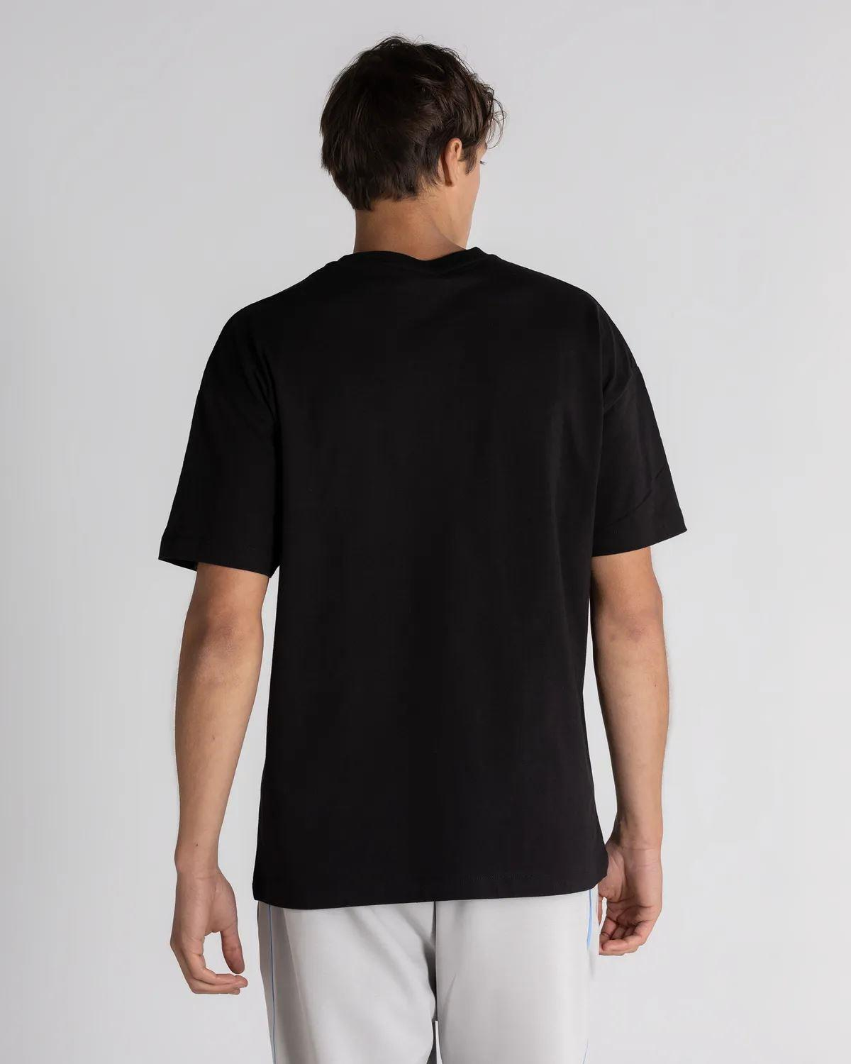 Kappa Authentic Tech Zoimen Tk Erkek Siyah Bisiklet Yaka Tshirt
