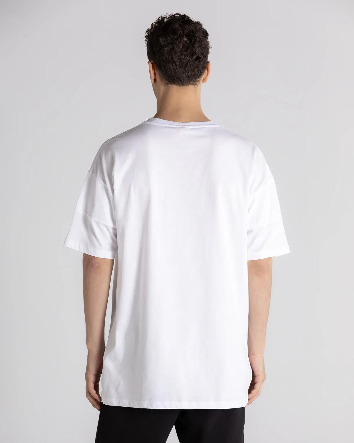 Kappa Authentic Techvilek Tk Erkek Beyaz Bisiklet Yaka Tshirt