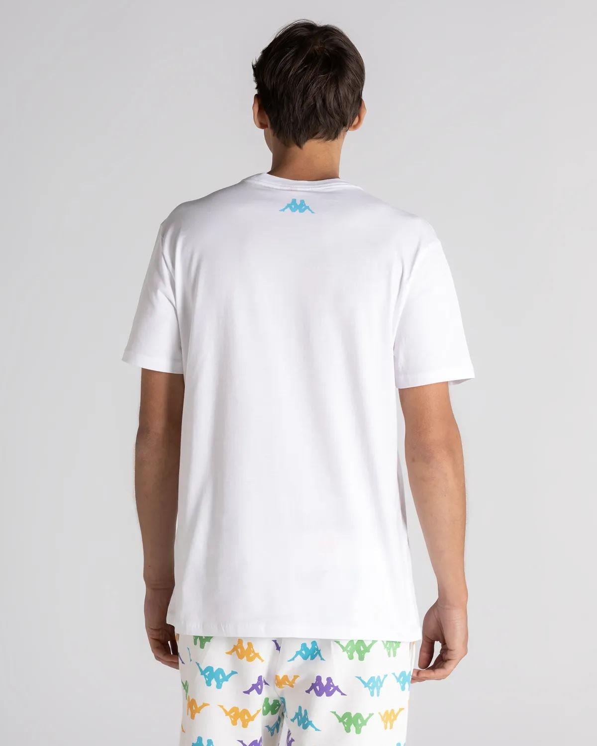 Kappa Authentic Winay Erkek Beyaz Bisiklet Yaka Tshirt