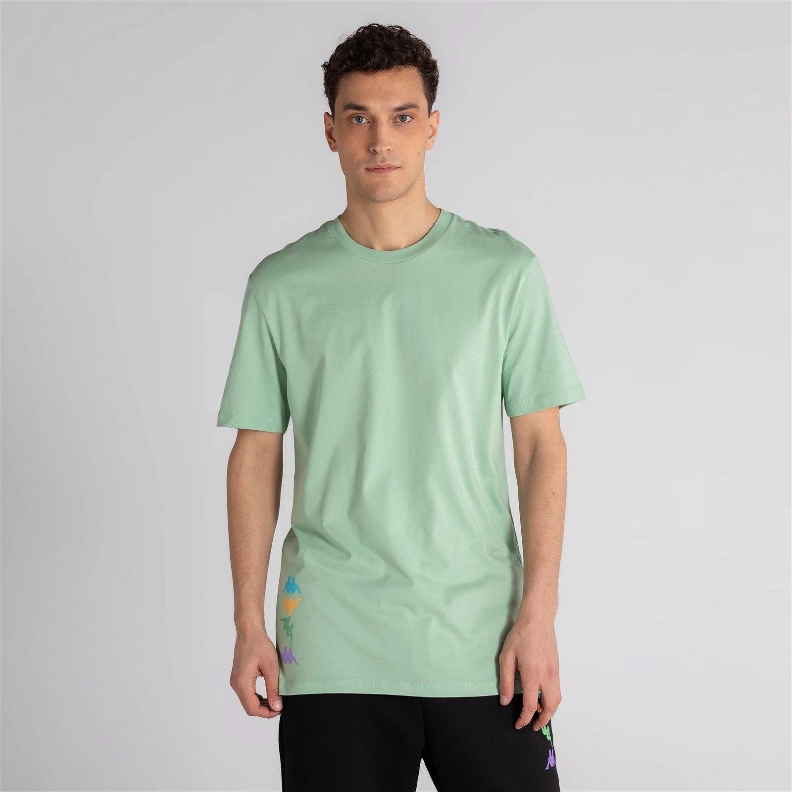 Kappa Authentic Winay Erkek Yesil Bisiklet Yaka Tshirt