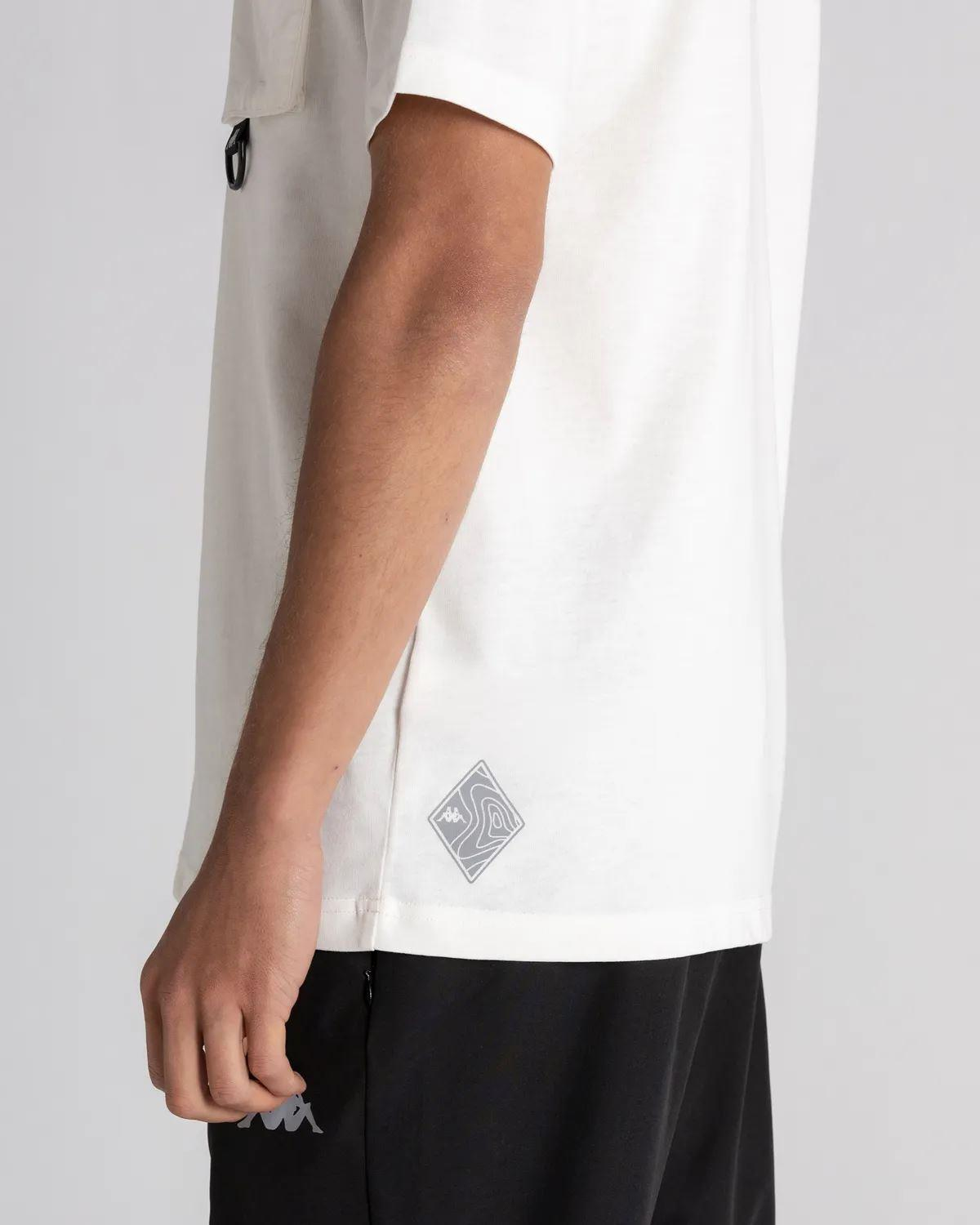 Kappa Beevor Tk Erkek Beyaz Bisiklet Yaka Tshirt