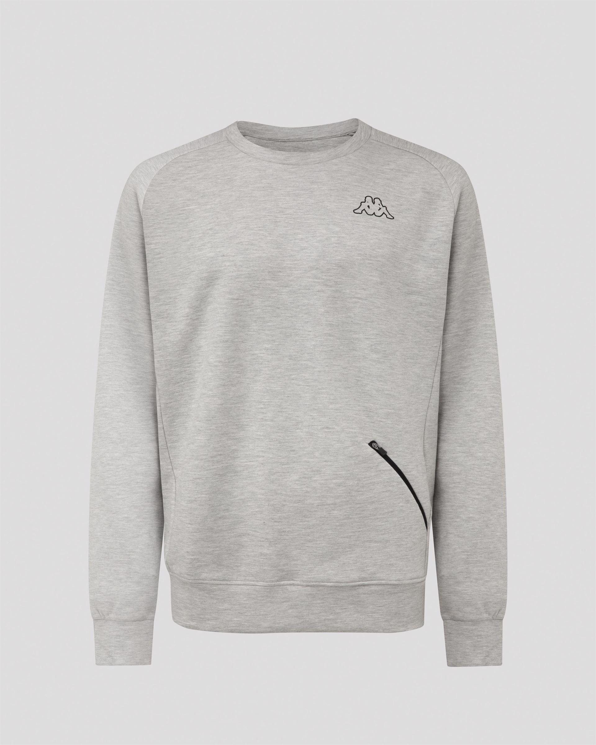 Kappa Logo Axel Tk Erkek Gri Kapşonlu Sweat