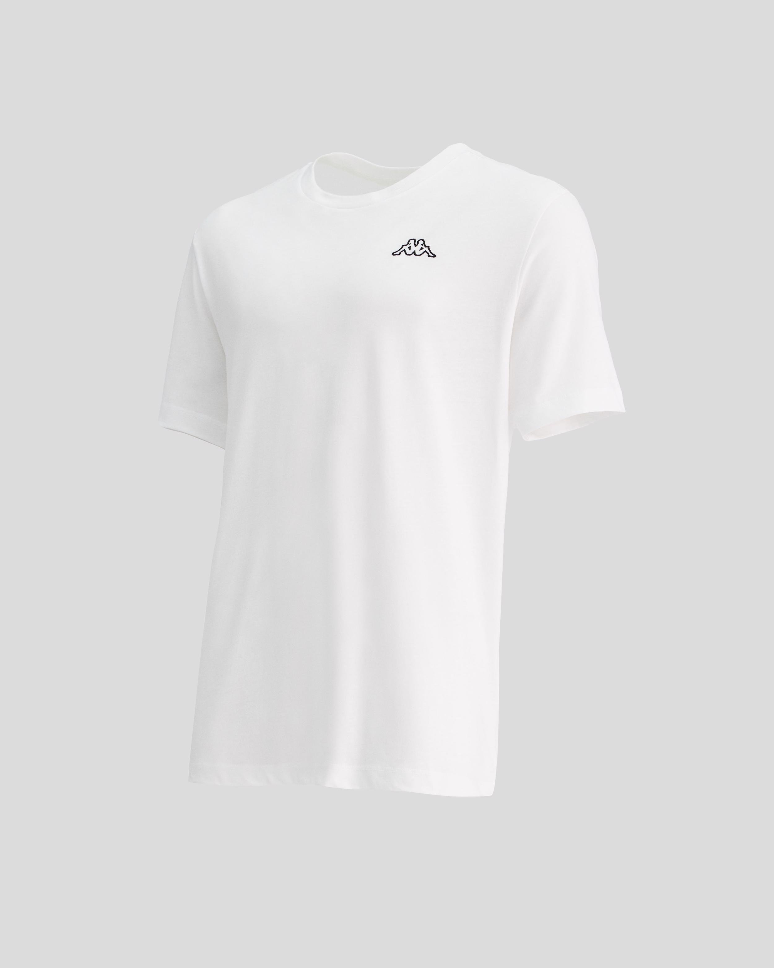 Kappa Logo Cafers Tk Erkek Beyaz Bisiklet Yaka Tshirt