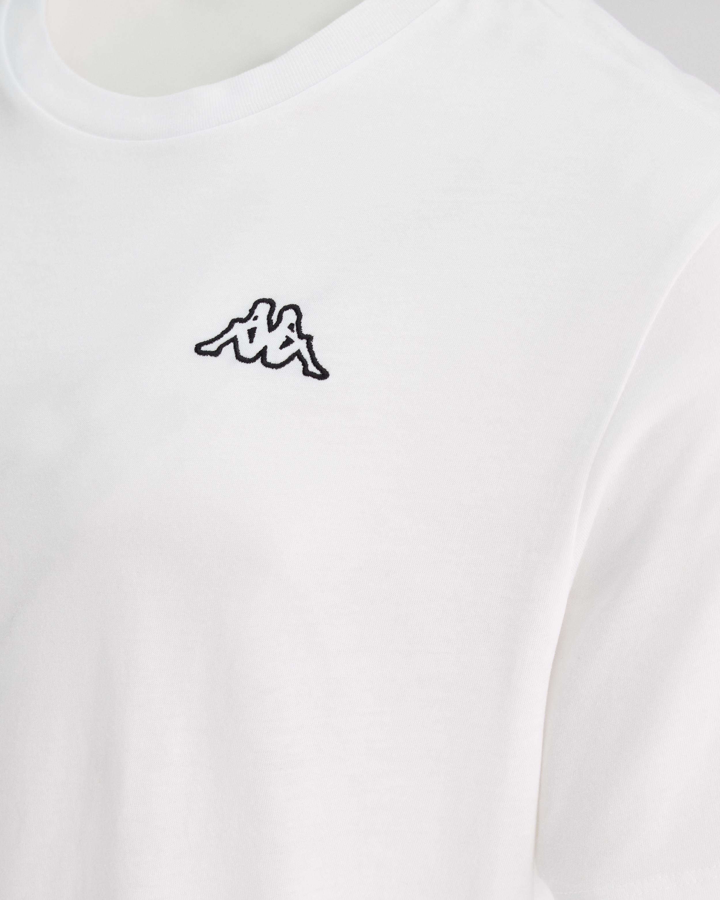 Kappa Logo Cafers Tk Erkek Beyaz Bisiklet Yaka Tshirt