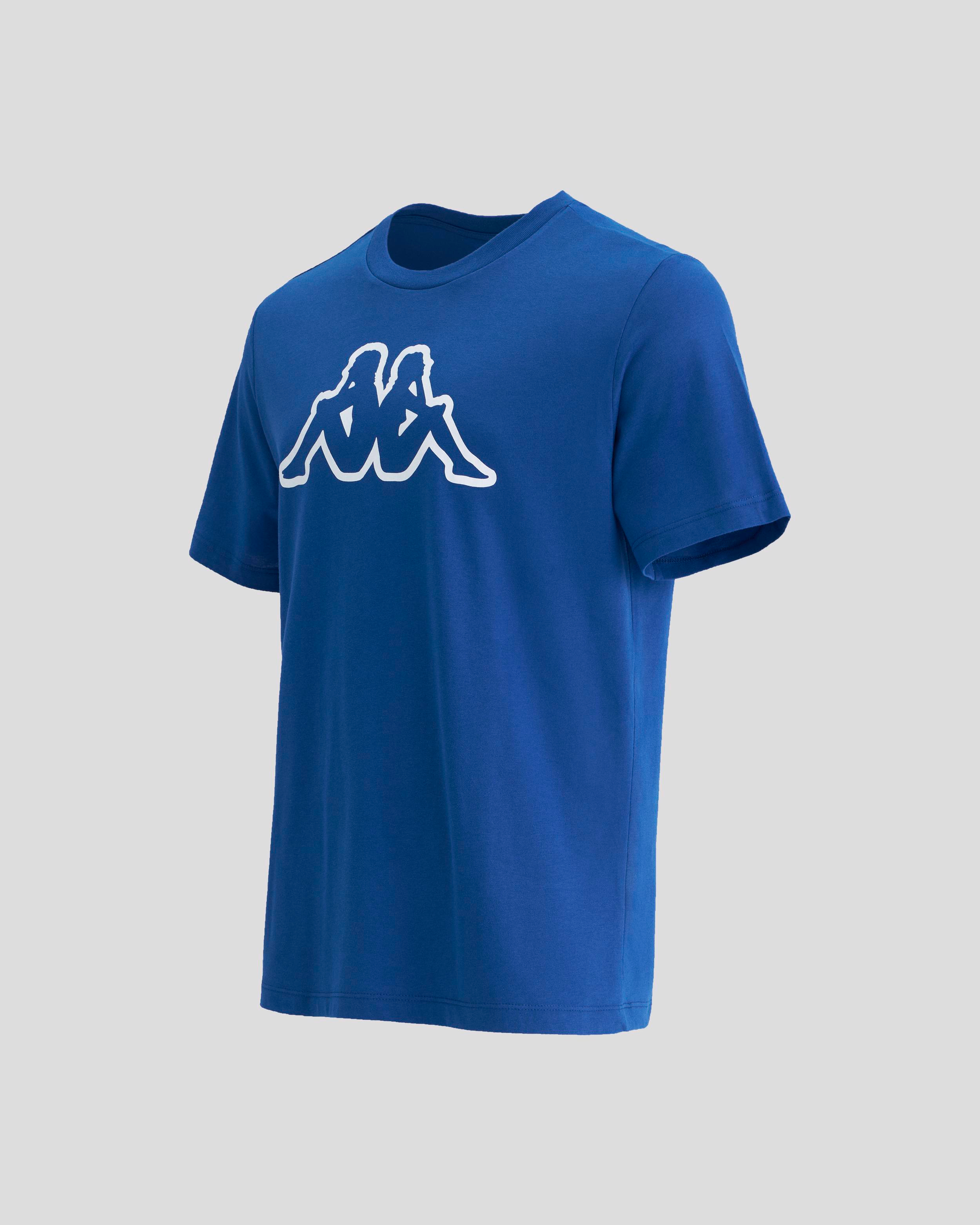Kappa Logo Cromen Tk Erkek Mavi Bisiklet Yaka Tshirt
