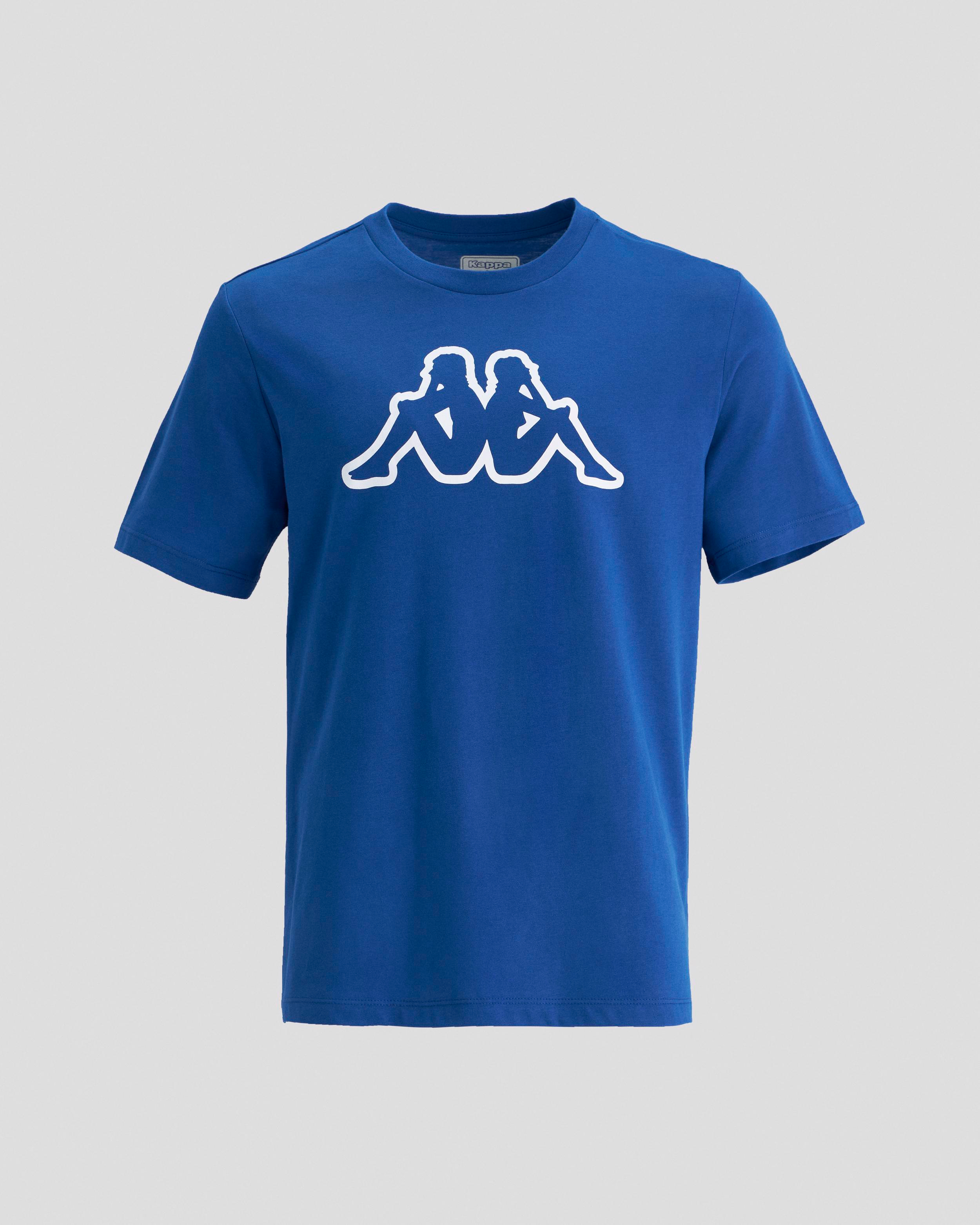Kappa Logo Cromen Tk Erkek Mavi Bisiklet Yaka Tshirt
