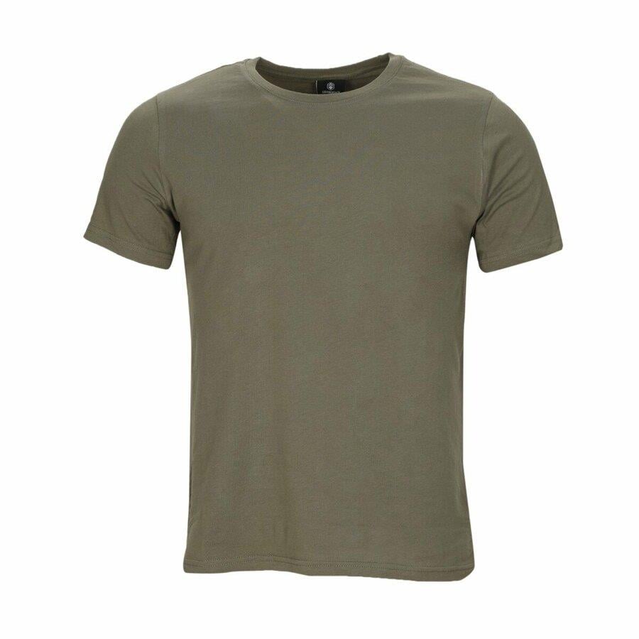 Lumberjack 1M Ct102 Basic C Neck T-Shirt Erkek Haki Tshirt