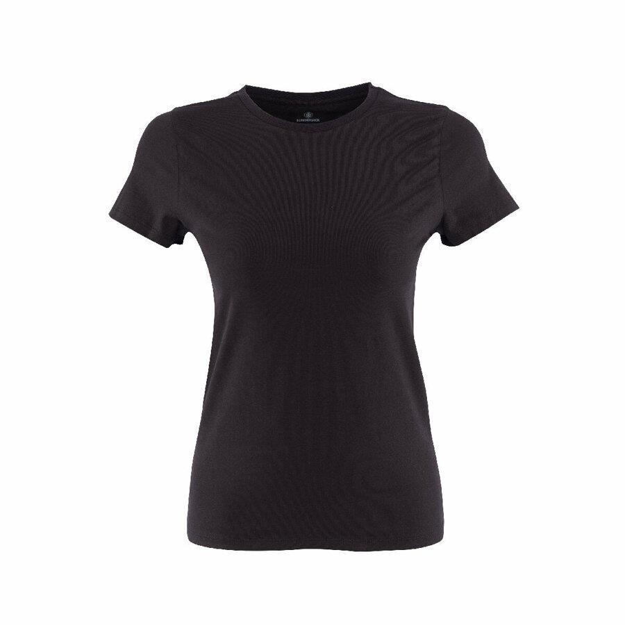 Lumberjack 1M Ct129 Basic C Neck T-Shirt Kadın Siyah Tshirt
