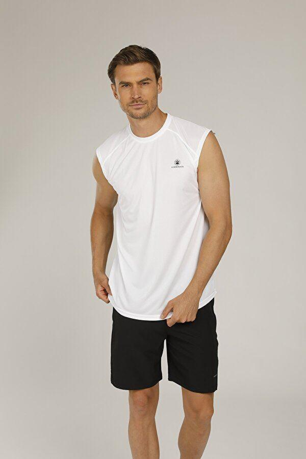 Lumberjack 1M Ct223 Bowie Athlete Erkek Beyaz Kolsuz Tshirt