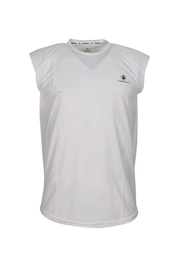 Lumberjack 1M Ct223 Bowie Athlete Erkek Beyaz Kolsuz Tshirt