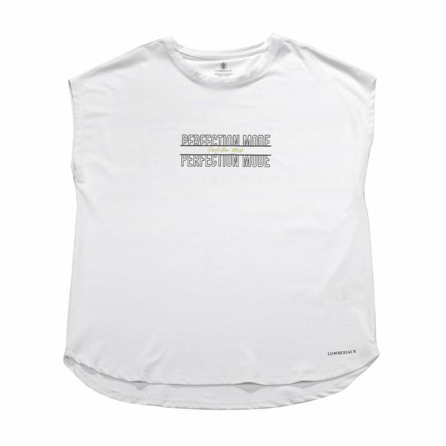 Lumberjack 1M Ct311 Iona Minimal T-Shirt Kadın Beyaz Tshirt